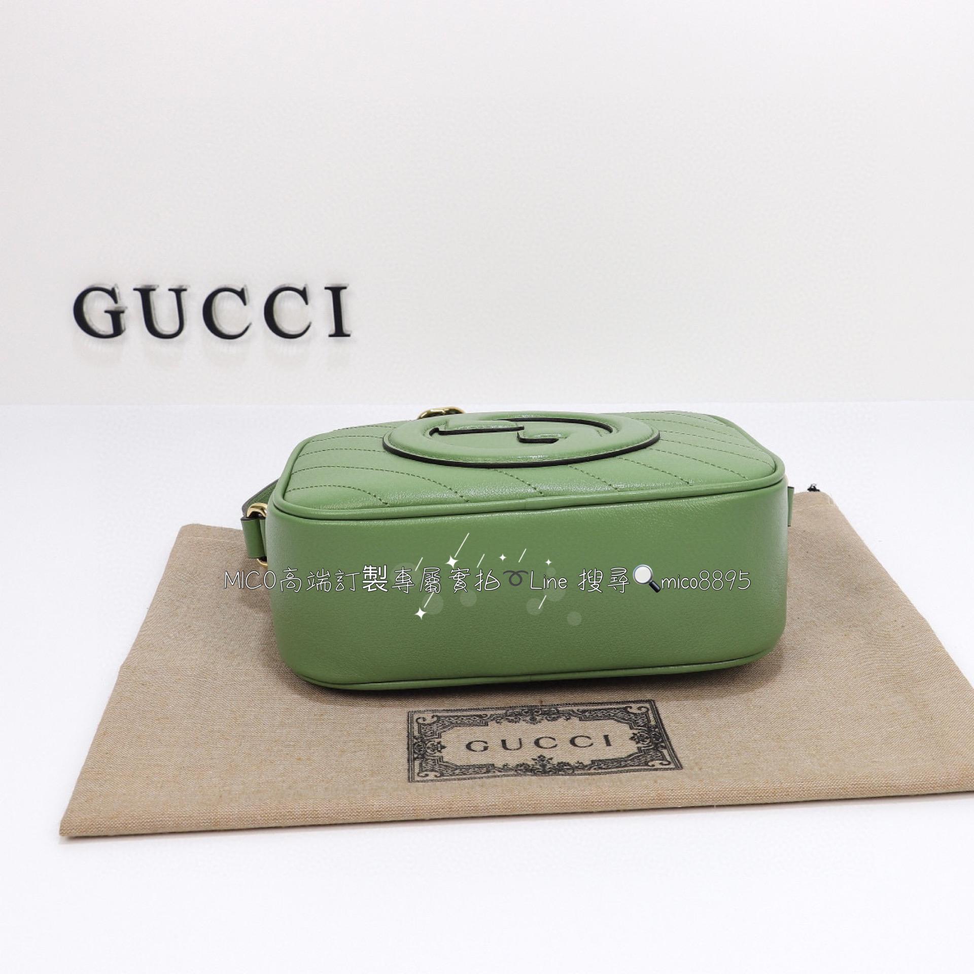 GUCCI G家 Blondie系列 牛油果綠 小號相機包/流蘇相機包/斜跨包 21cm