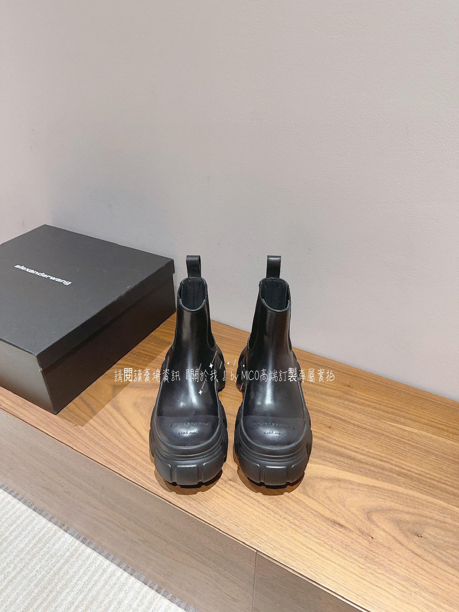 Alexander Wang· 23s秋冬爆款 輪胎鞋 厚底大頭馬丁靴 35-39