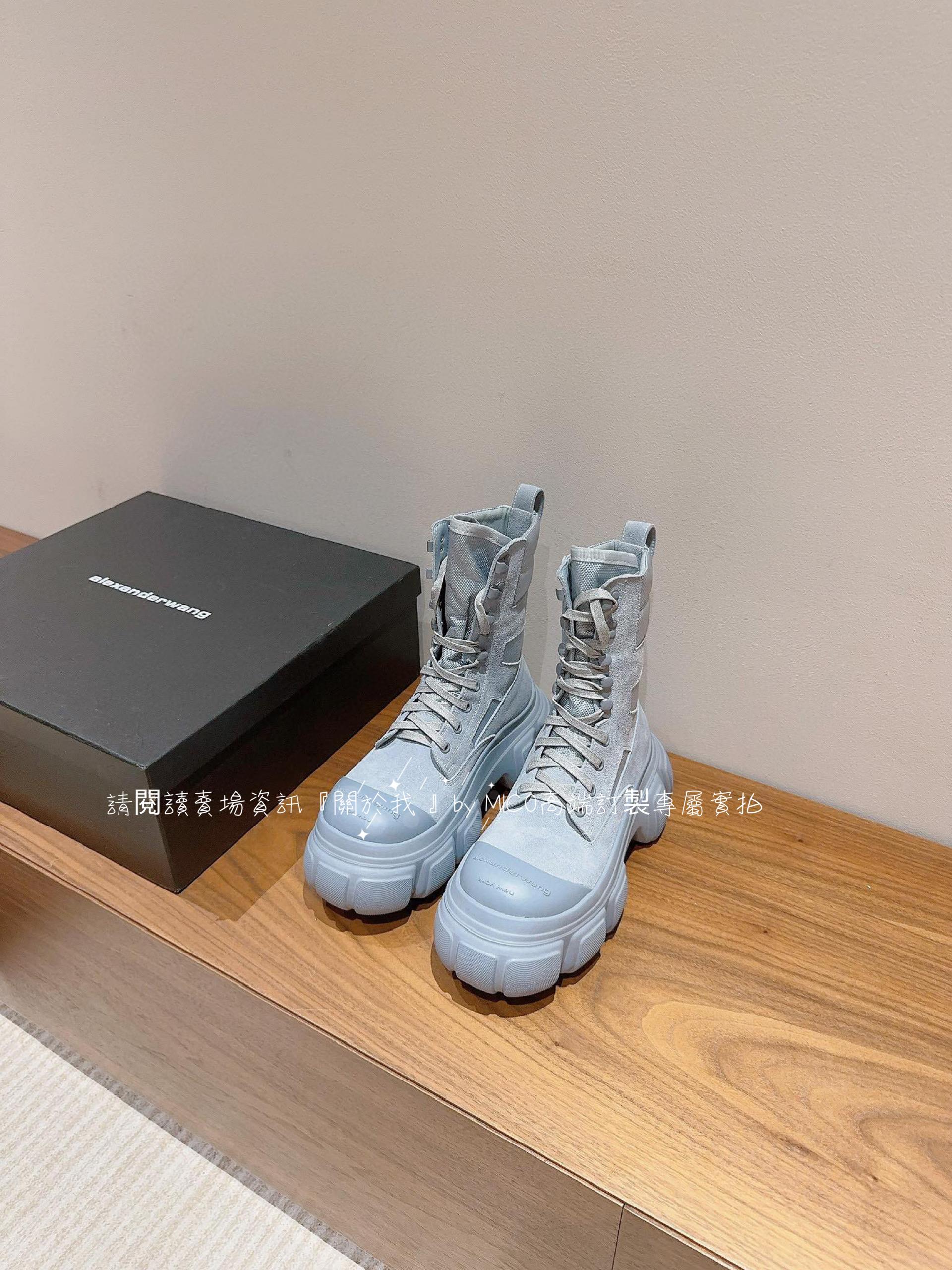 Alexander Wang· 23s秋冬爆款 輪胎鞋 厚底大頭馬丁靴 35-39