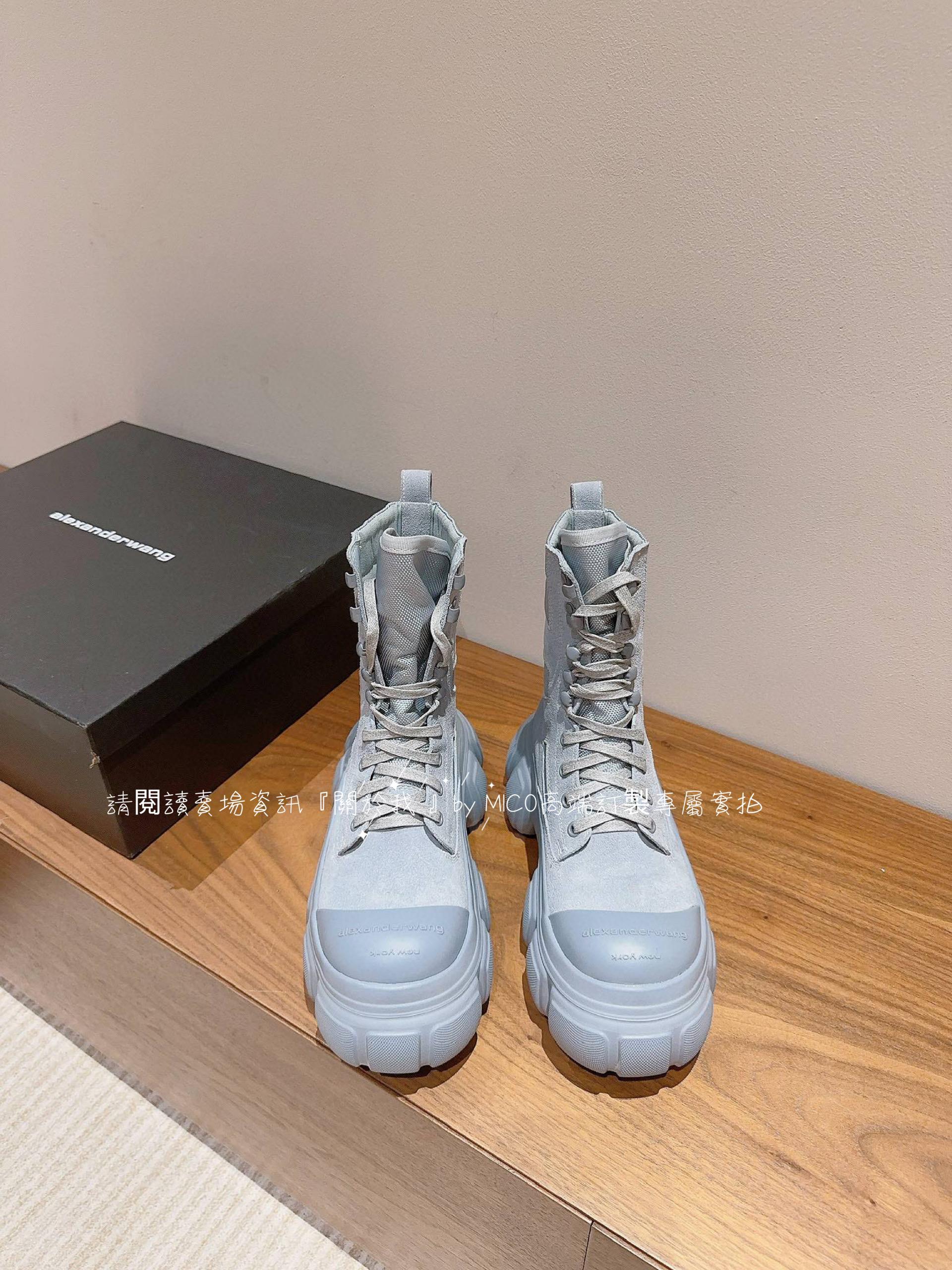 Alexander Wang· 23s秋冬爆款 輪胎鞋 厚底大頭馬丁靴 35-39