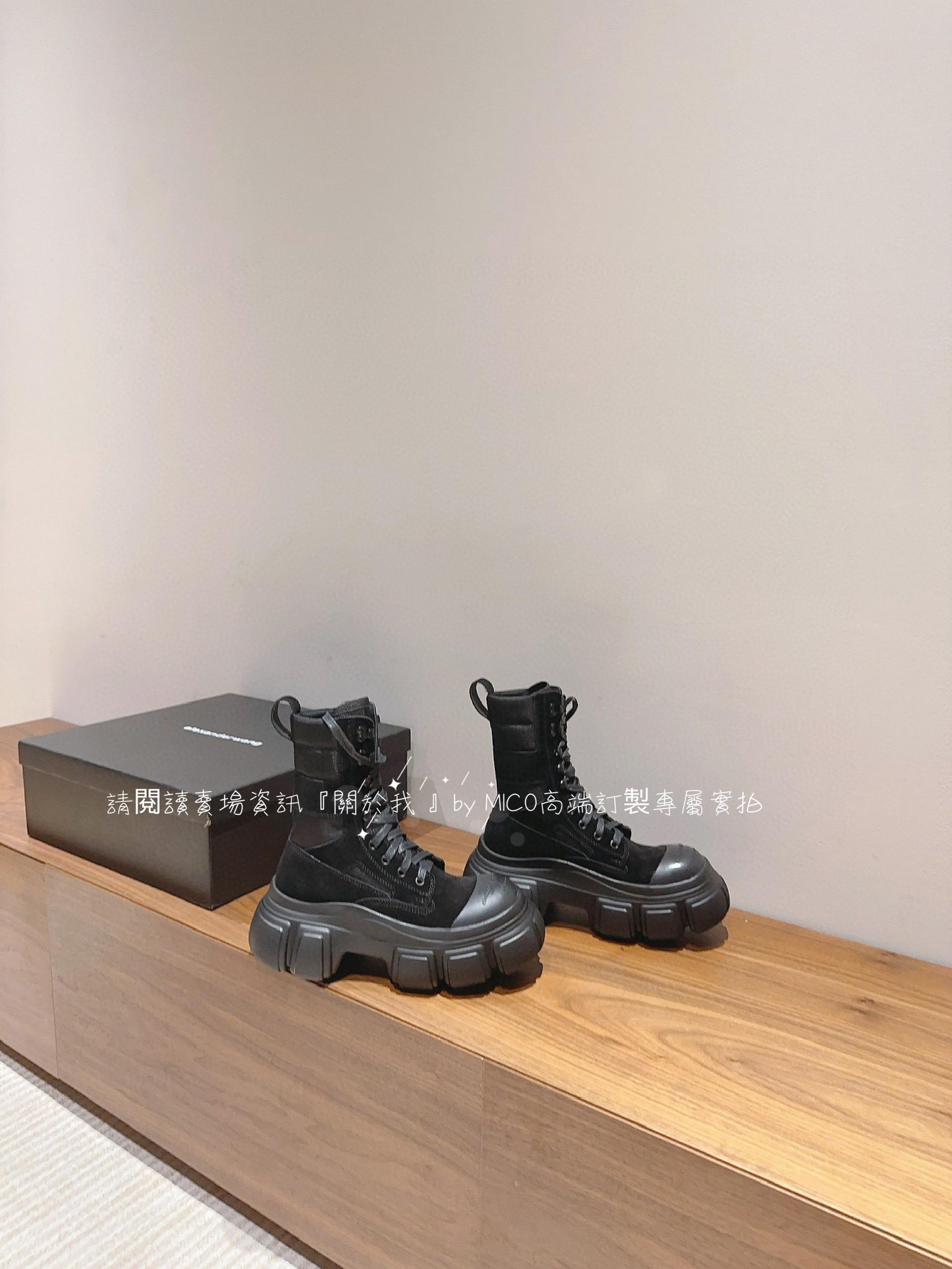 Alexander Wang· 23s秋冬爆款 輪胎鞋 厚底大頭馬丁靴 35-39