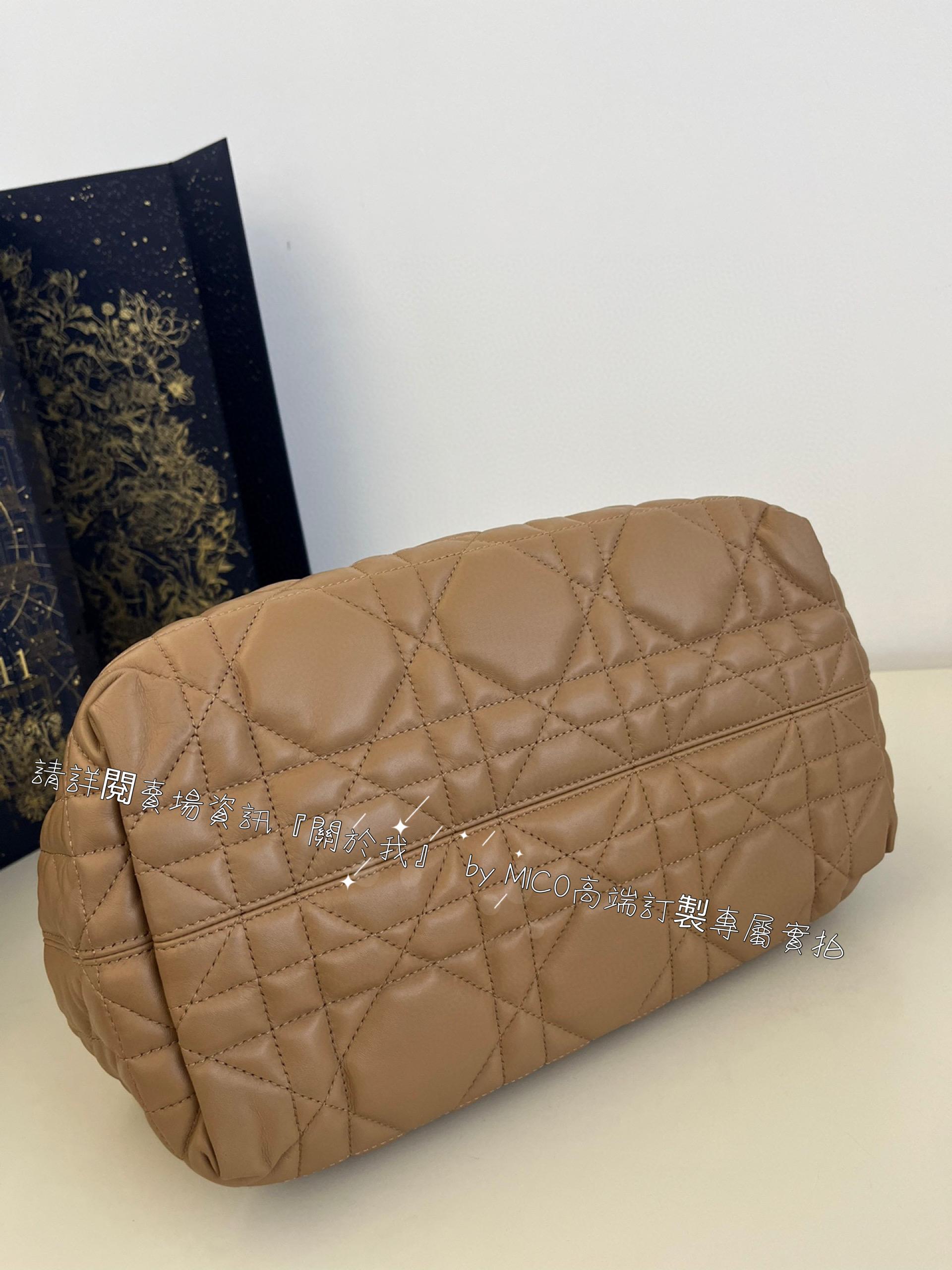 Dior 焦糖棕色小牛皮 Toujours 隨性感旅行托特包 size:28.5*19*21cm