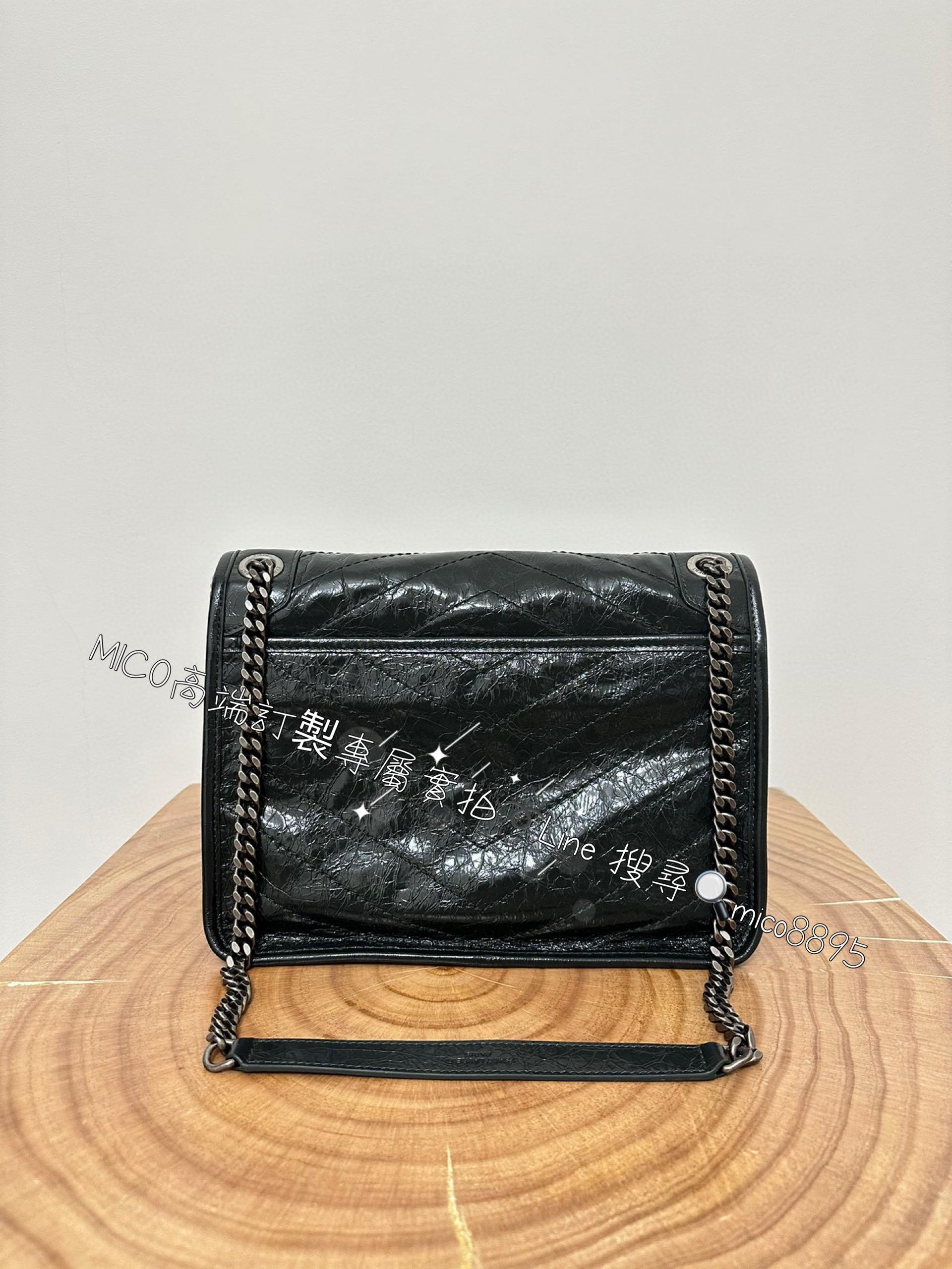 YSL 聖羅蘭 經典款 松石綠 Niki包/中號/28cm