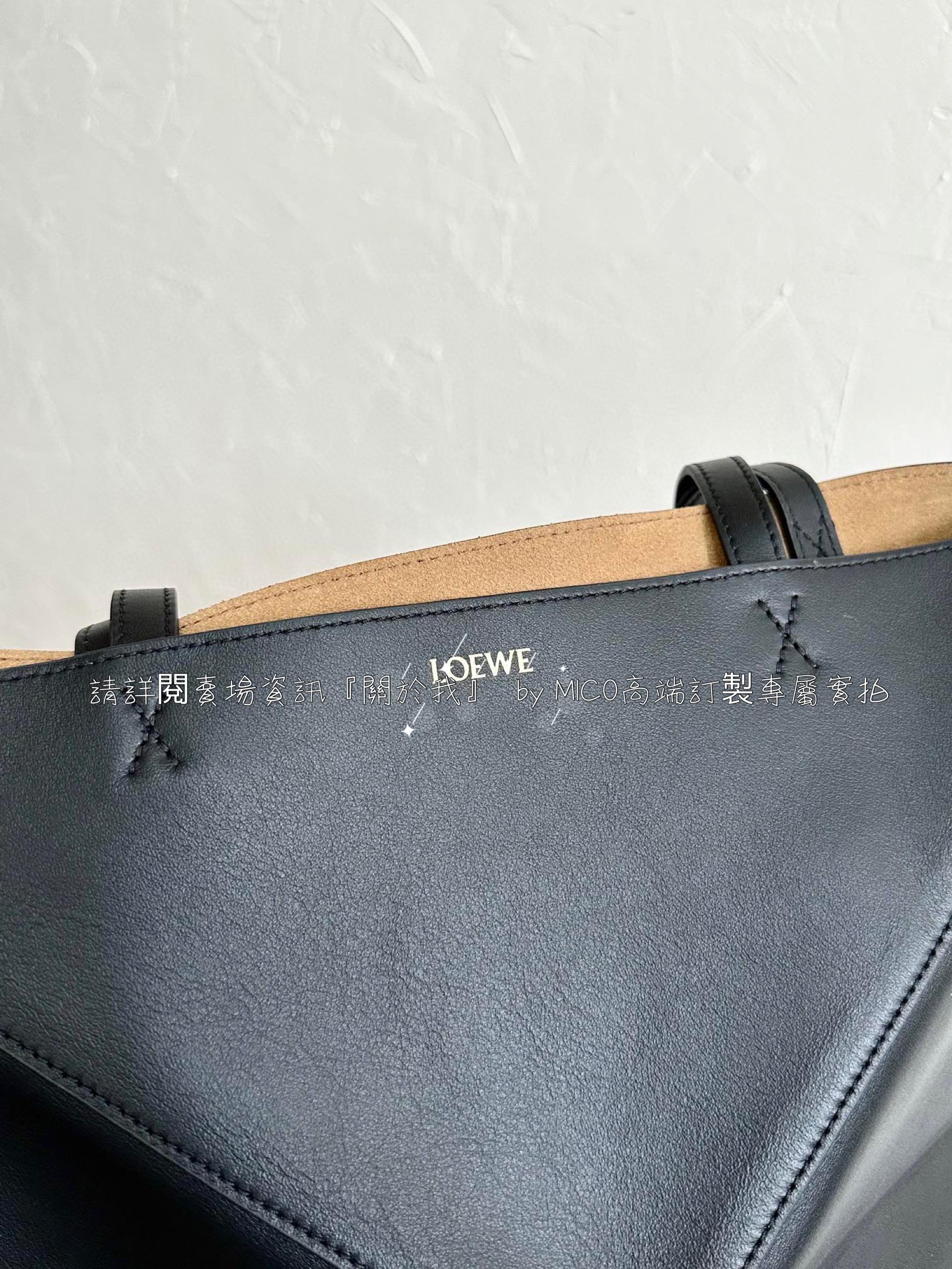 Loewe puzzle fold tote 黑色 中號/折疊購物袋 中號尺寸：25.5-14.5-31.5cm