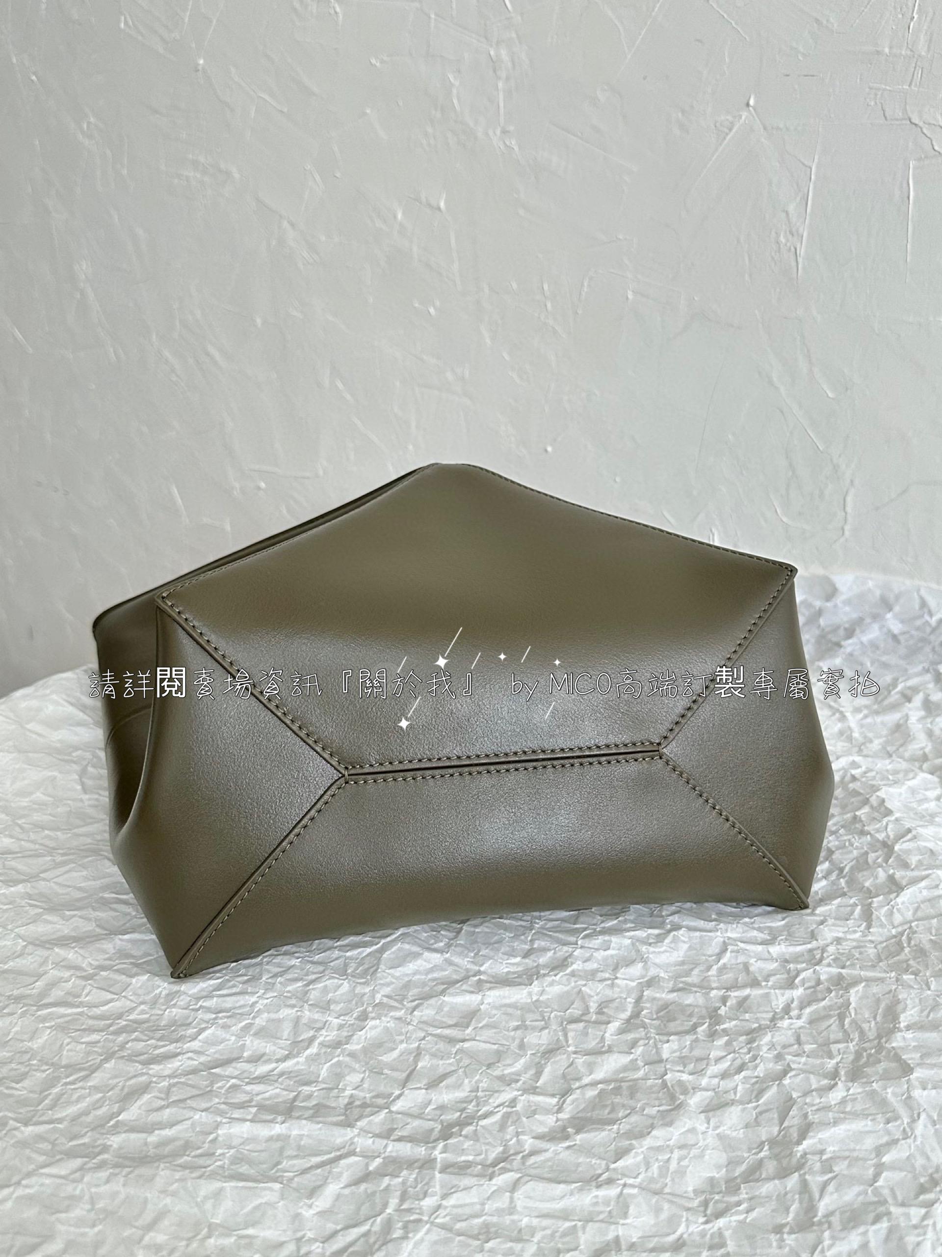 Loewe puzzle fold tote 軍綠色 中號/折疊購物袋 中號尺寸：25.5-14.5-31.5cm