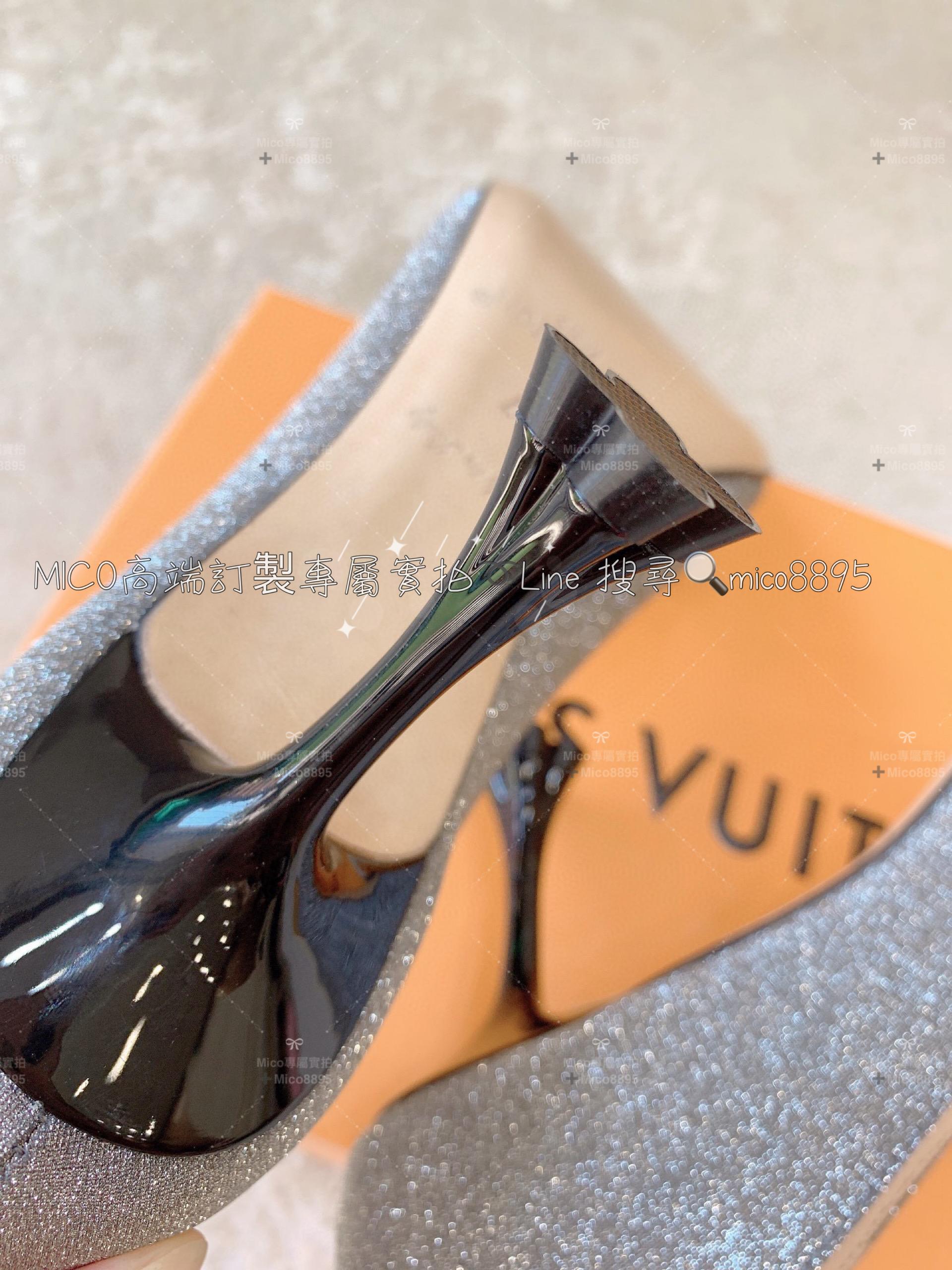 Louis Vuitton 23ss LV 黑色 Blossom優雅系列高跟鞋/跟鞋 跟高7.5cm 34-40