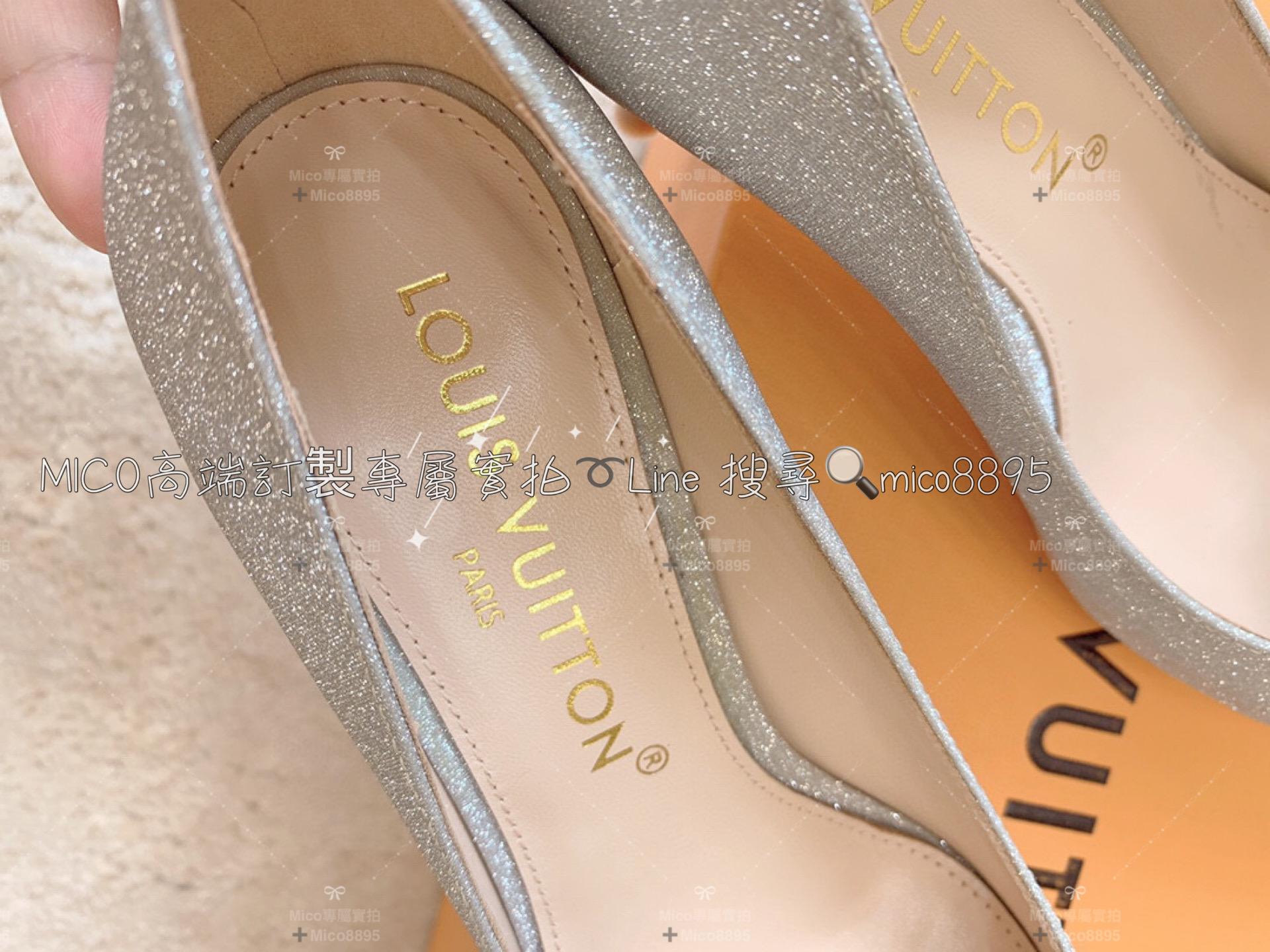 Louis Vuitton 23ss LV 銀色 Blossom優雅系列高跟鞋/跟鞋 跟高7.5cm 34-40