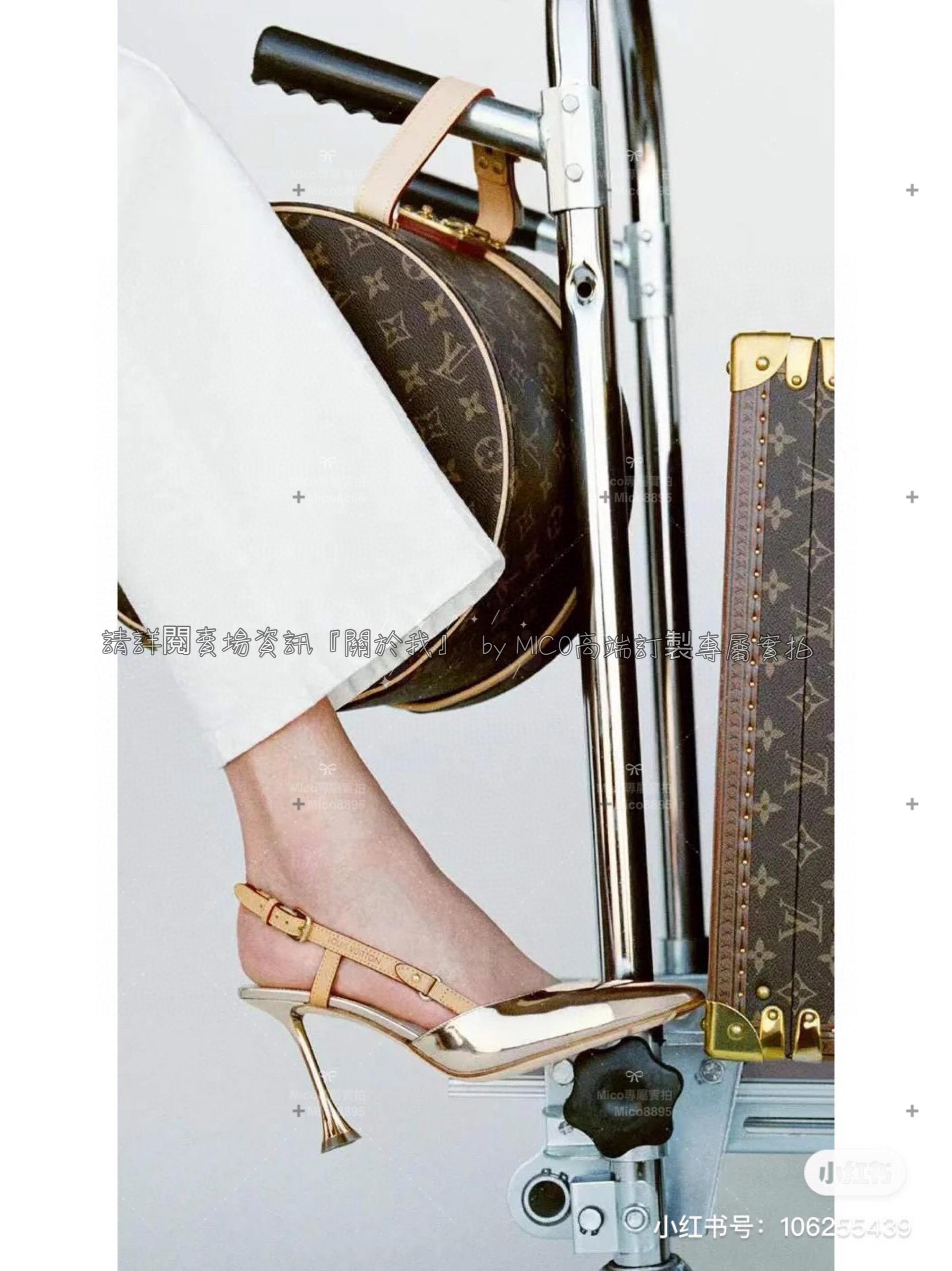 Louis Vuitton 23ss LV 金色 Blossom 高跟涼鞋/跟鞋 跟高7.5cm 34-40