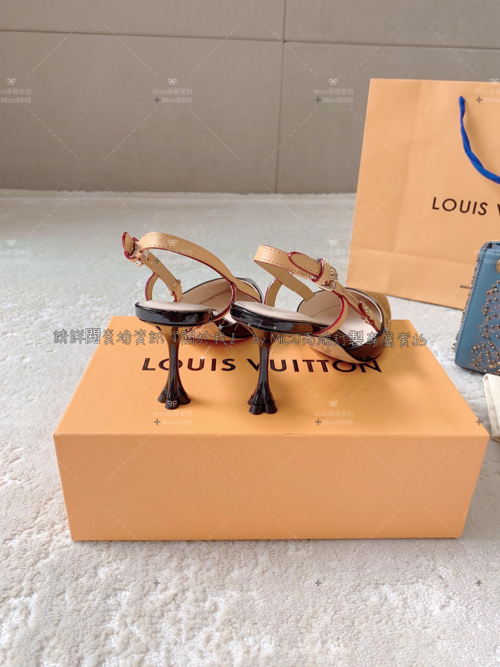 Louis Vuitton 23ss LV 黑色 Blossom 高跟涼鞋/跟鞋 跟高7.5cm 34-40