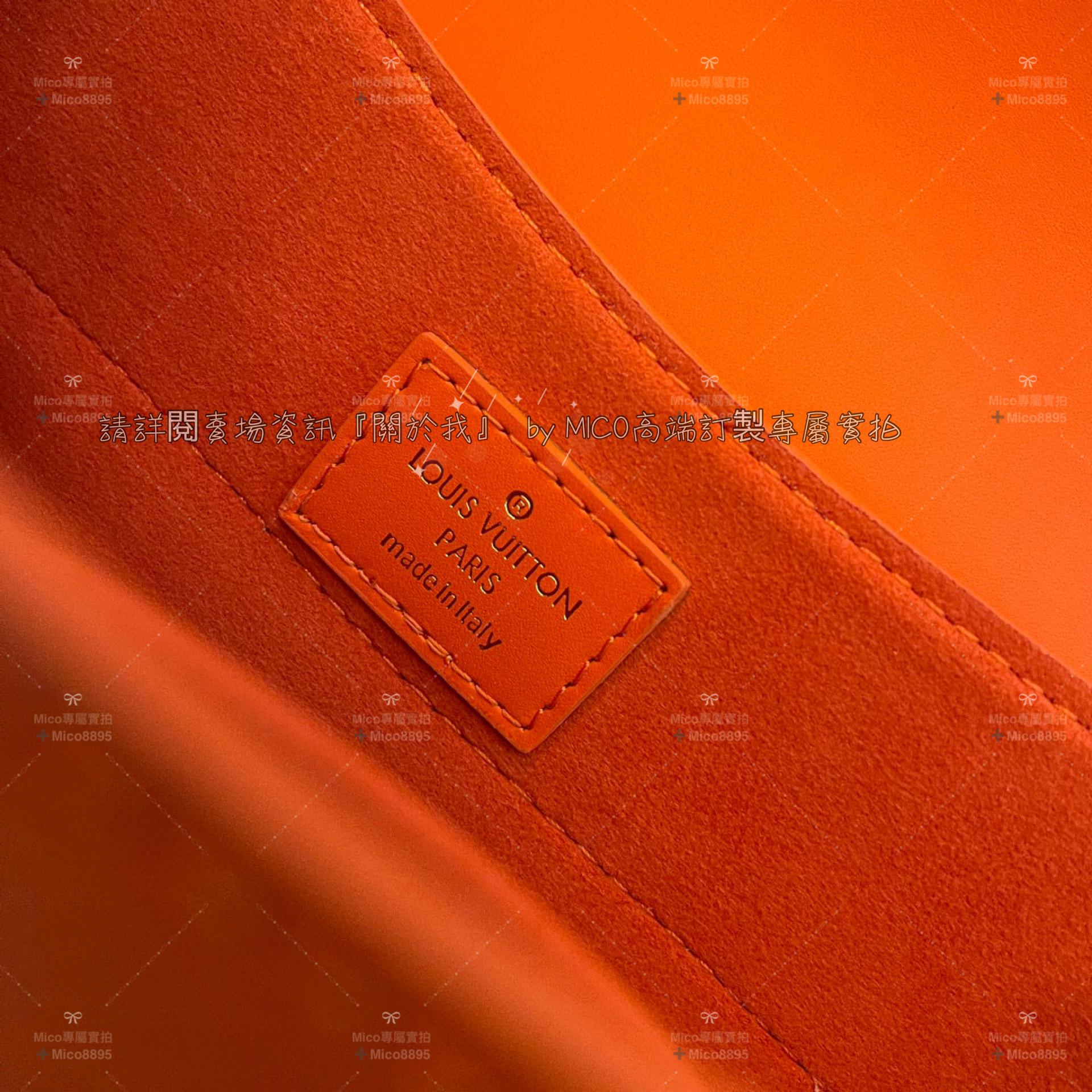 Louis Vuitton 『LV』火焰橙 HIDE AND SEEK 手袋 EPI皮革/水波紋 貝殼 尺寸：21*15*8