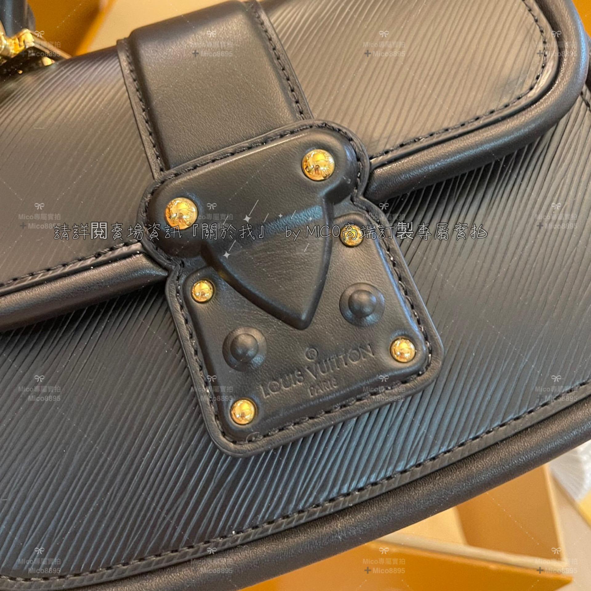 Louis Vuitton 『LV』經典黑 HIDE AND SEEK 手袋 EPI皮革/水波紋 貝殼 尺寸：21*15*8