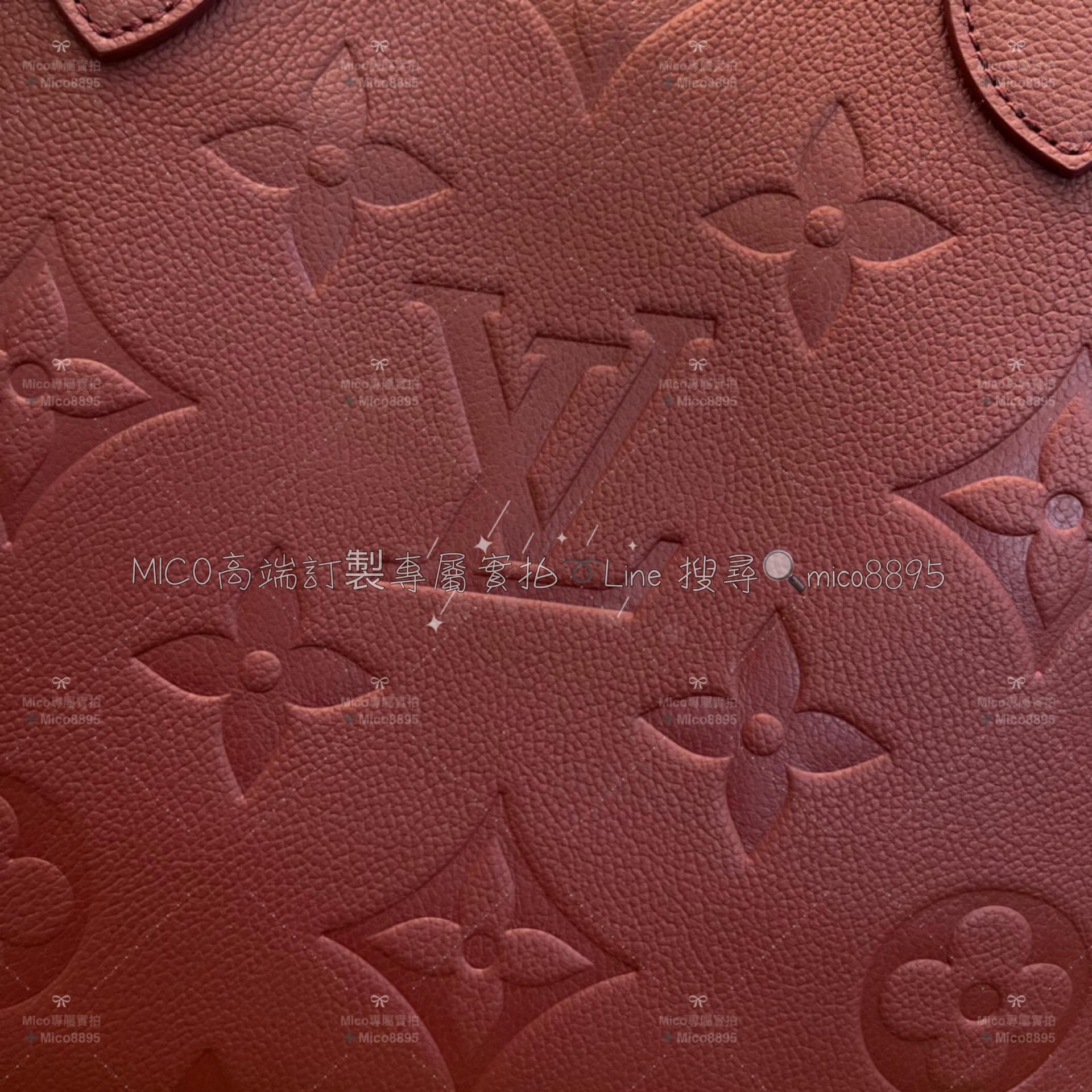 Louis Vuitton M46599紫紅 Neverfull 購物袋/托特包 牛皮材質/真皮