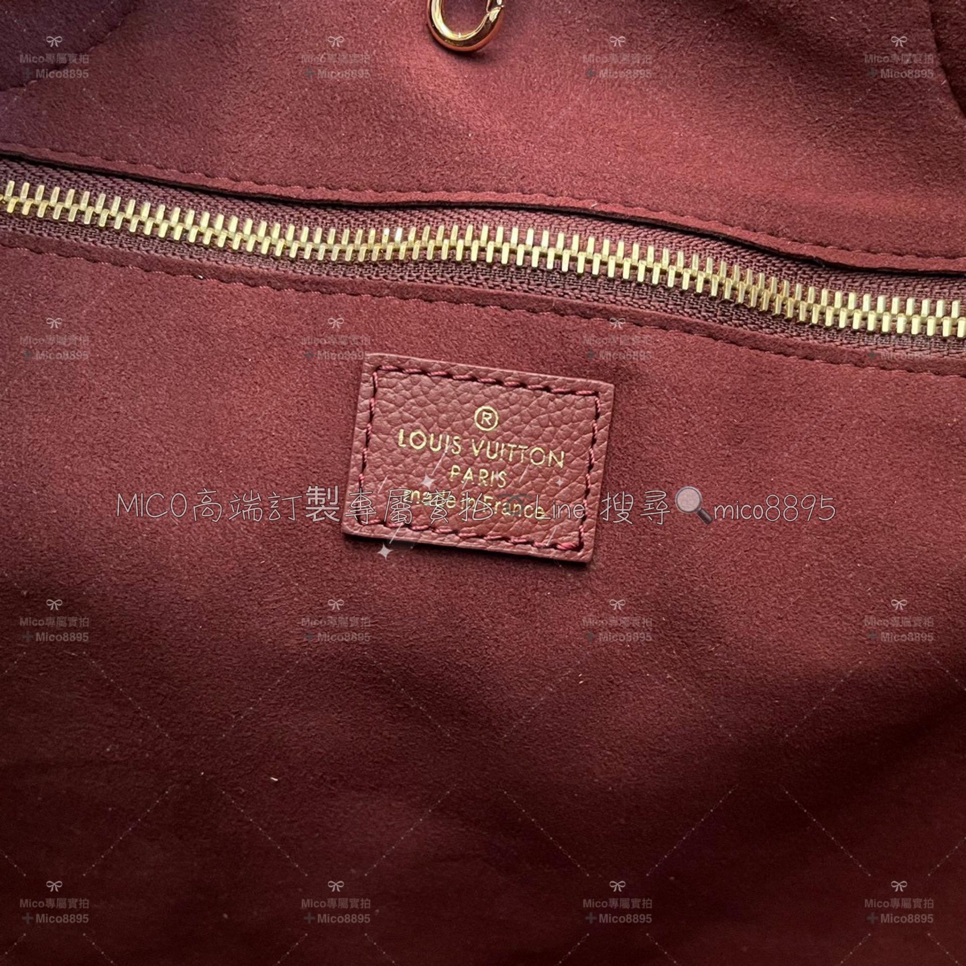 Louis Vuitton M46599紫紅 Neverfull 購物袋/托特包 牛皮材質/真皮