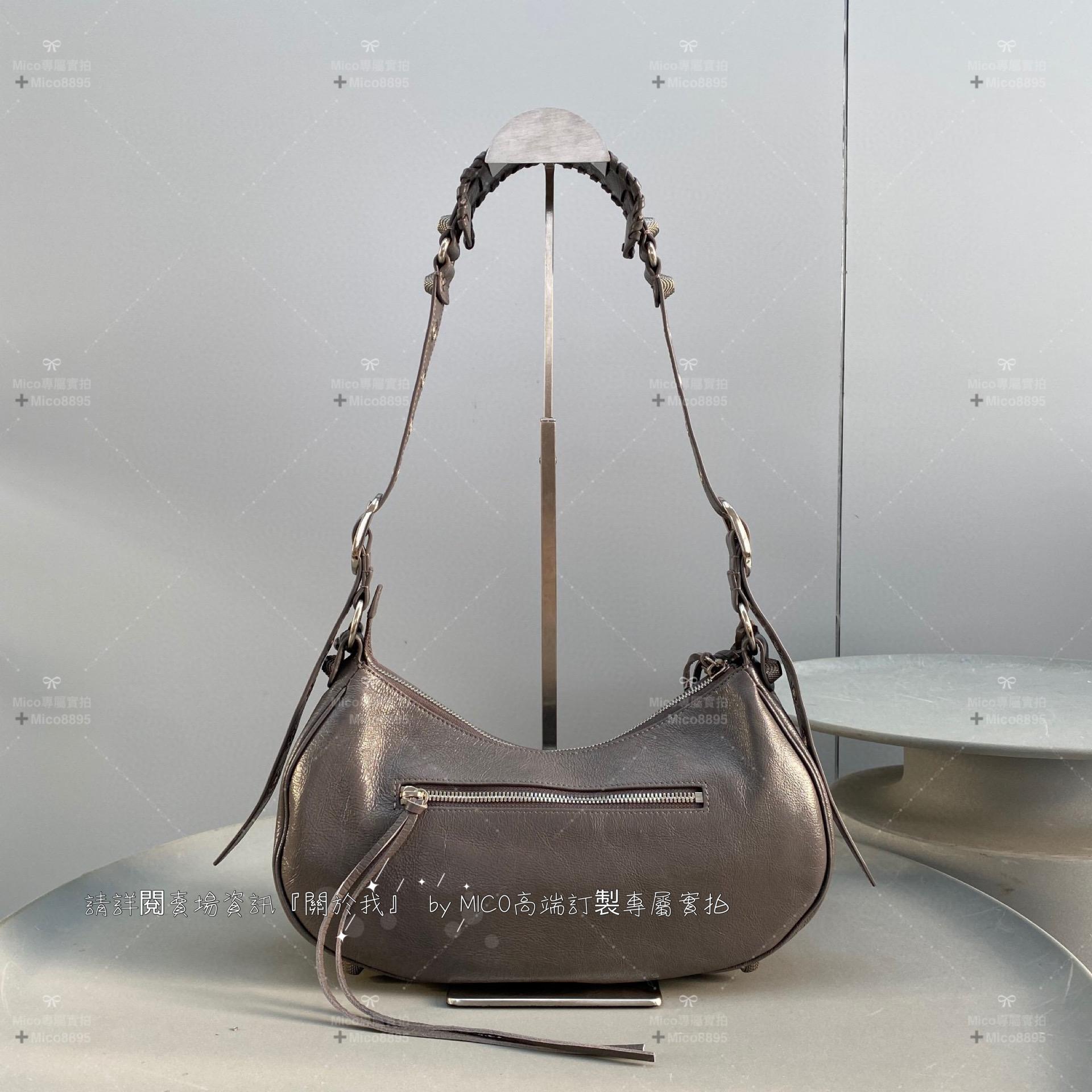 Balenciaga 灰色 Le Cagole半月包/餃子包/機車包 33cm