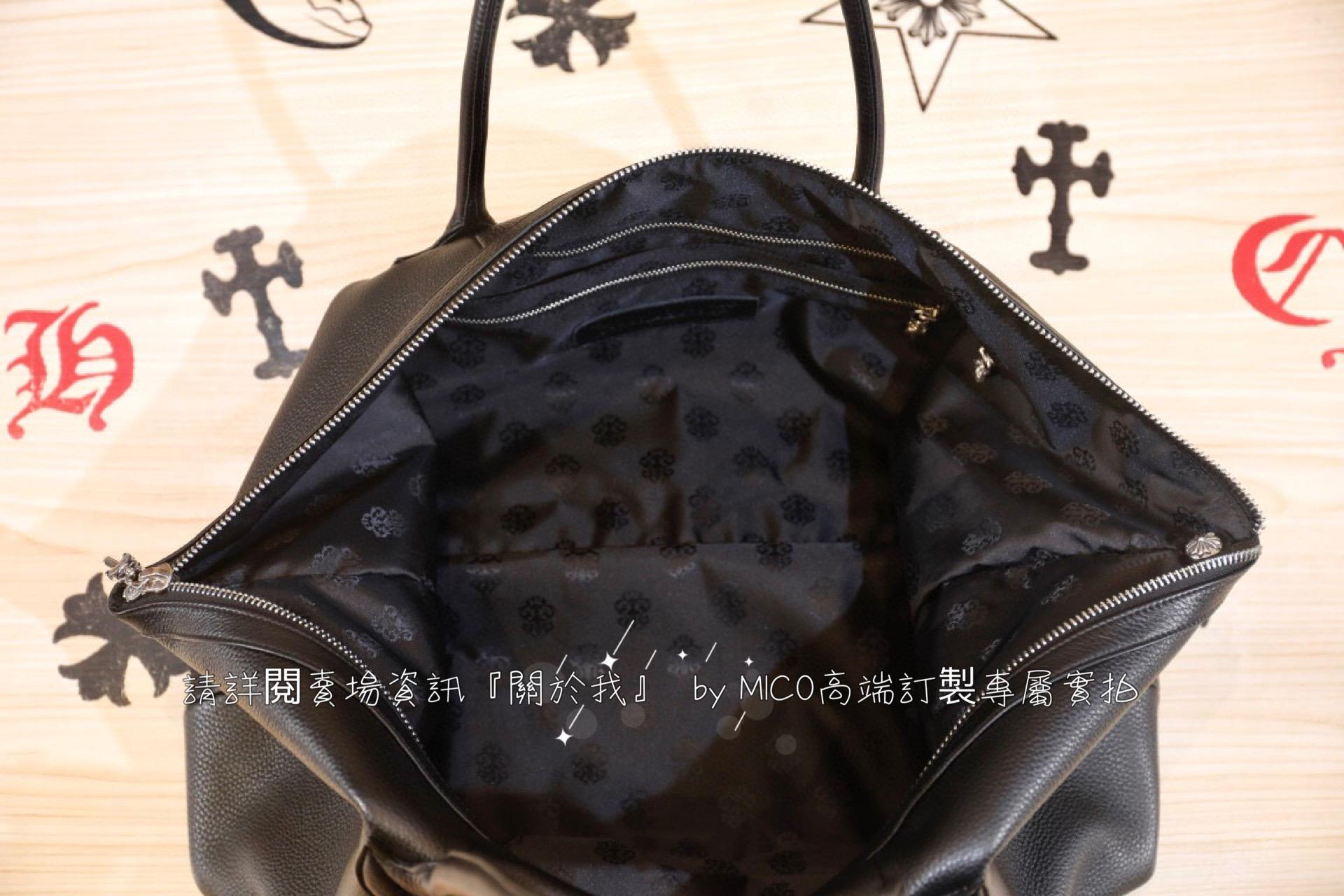 ChromeHearts 克羅心 十字架 四方釘 短途旅行包 square bag 全真皮/925純銀 尺寸 49×33×19cm