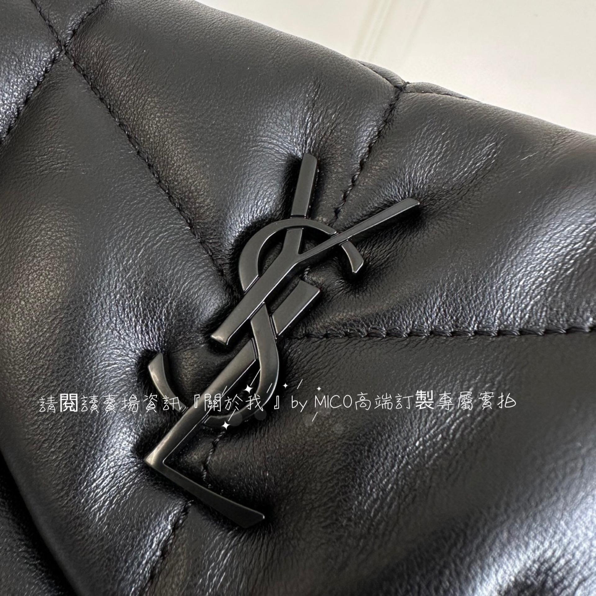 YSL mini LOULOU Puffer  ALL Black 黑鏈 雲朵包/絎縫小羊皮包 帕妃包