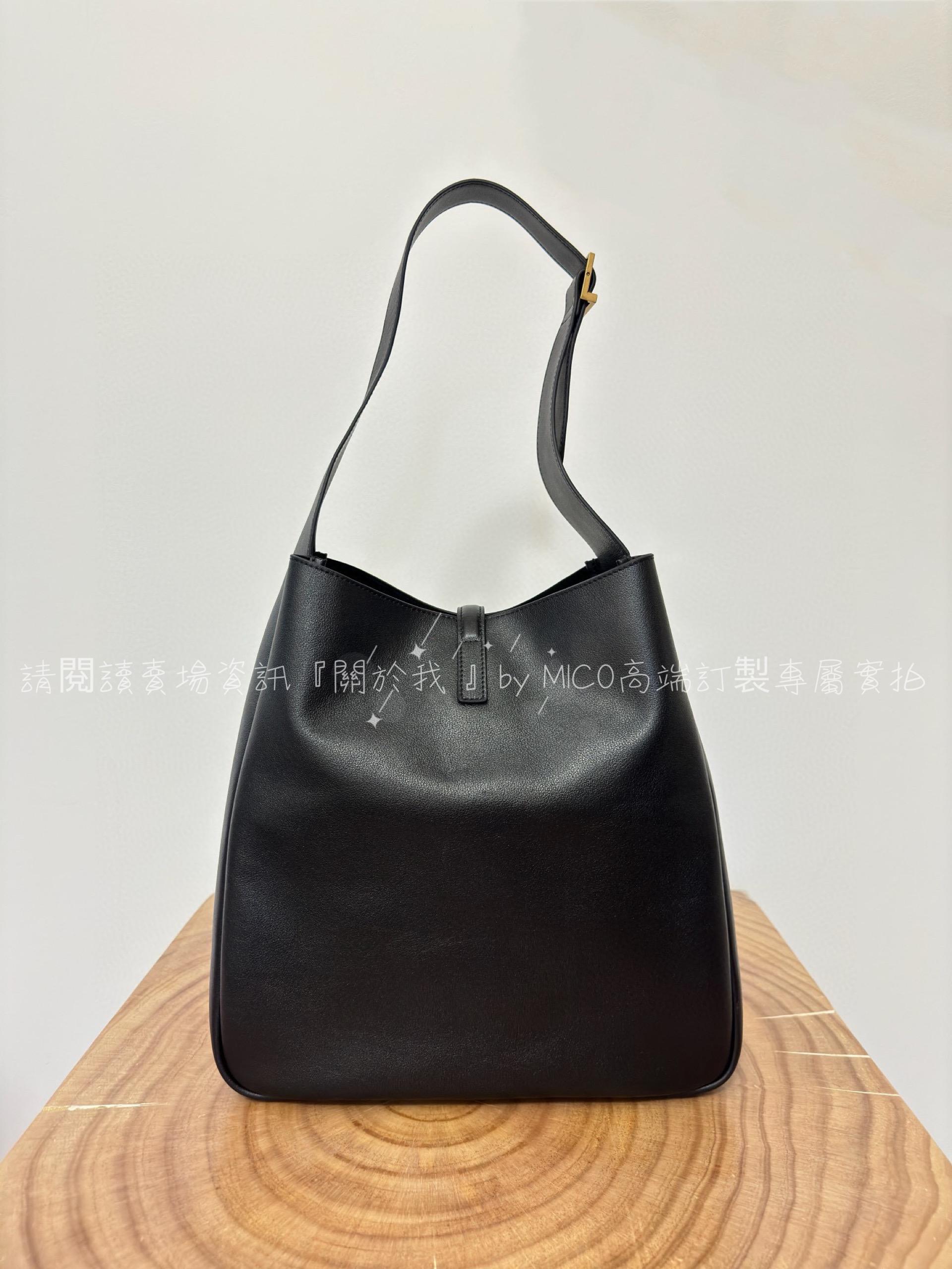 YSL Hobo 腋下包大號/黑色 尺寸30x31x13cm