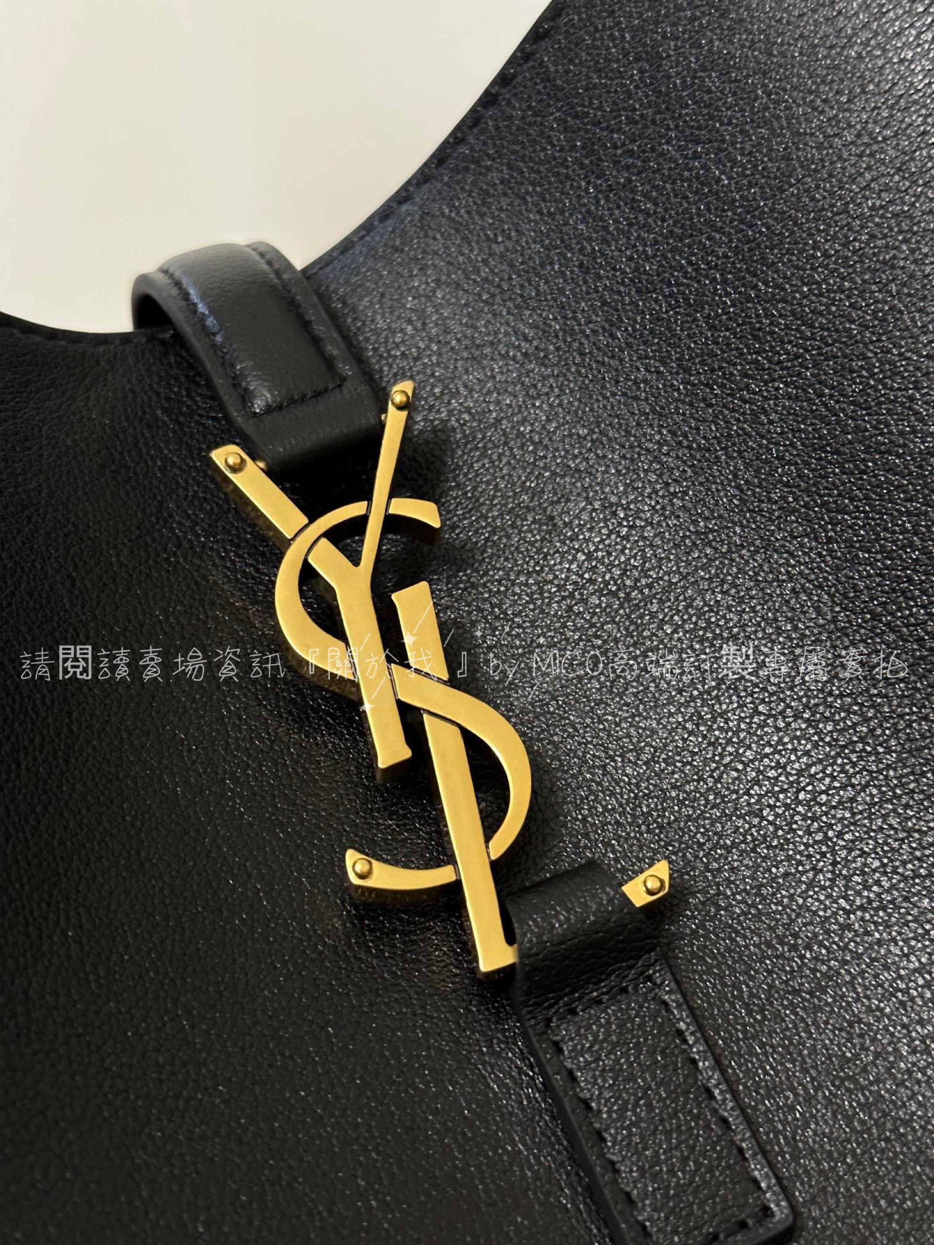 YSL Hobo 腋下包大號/黑色 尺寸30x31x13cm