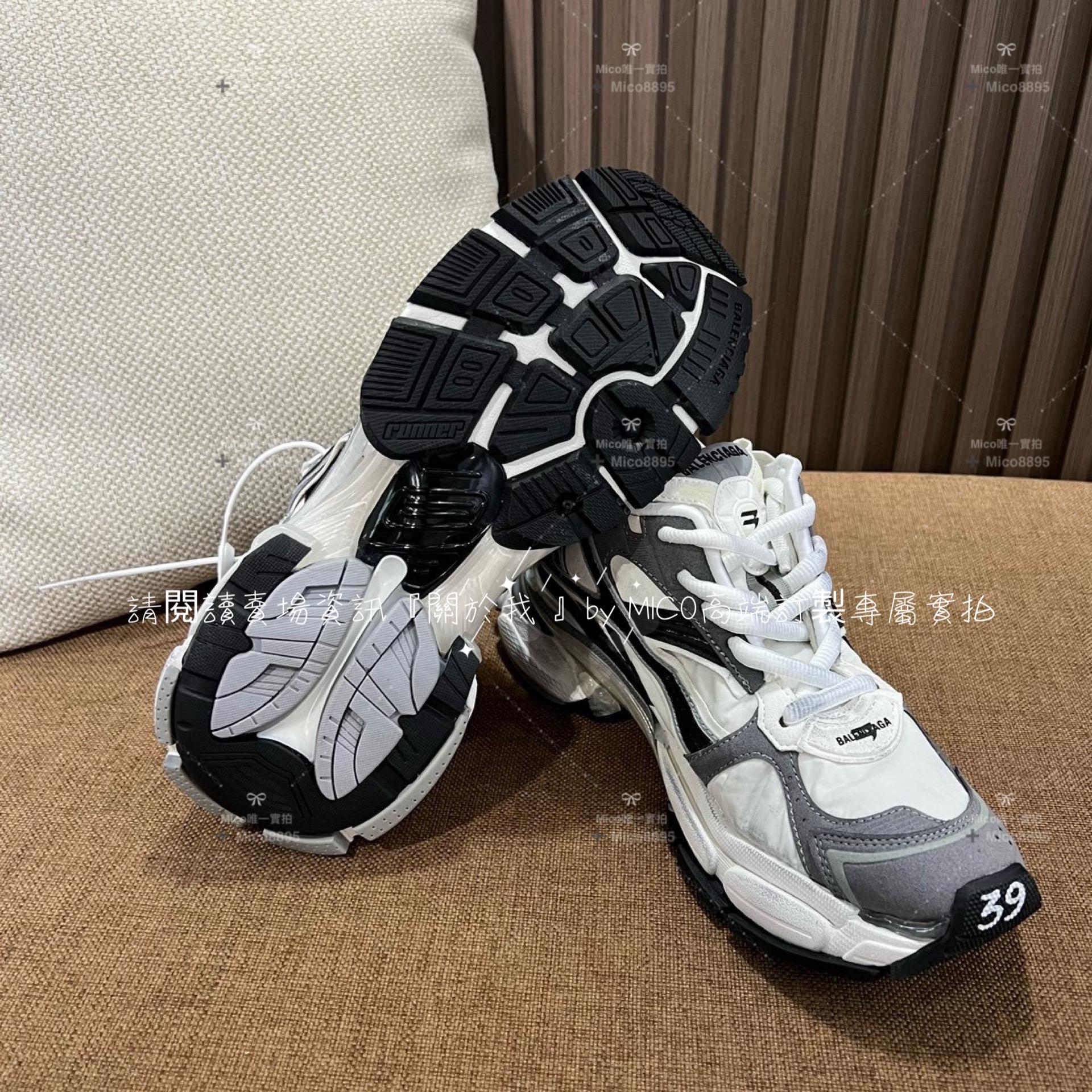 Balenciaga 23新款 Runner系列 灰白色 老爹鞋 情侶款 情侶鞋 35-46 （男碼備註）