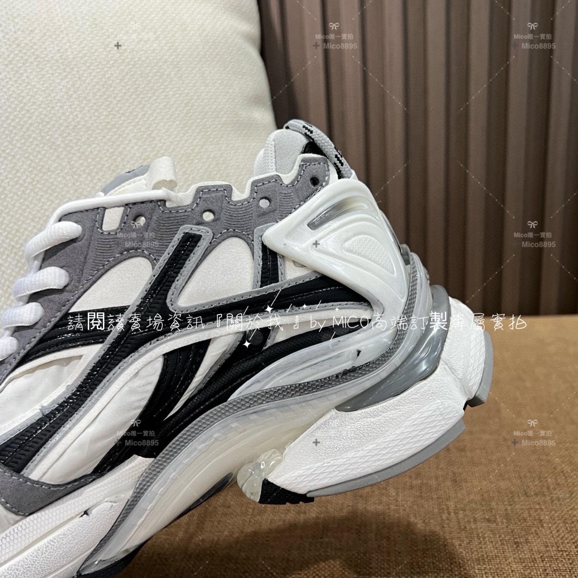 Balenciaga 23新款 Runner系列 灰白色 老爹鞋 情侶款 情侶鞋 35-46 （男碼備註）