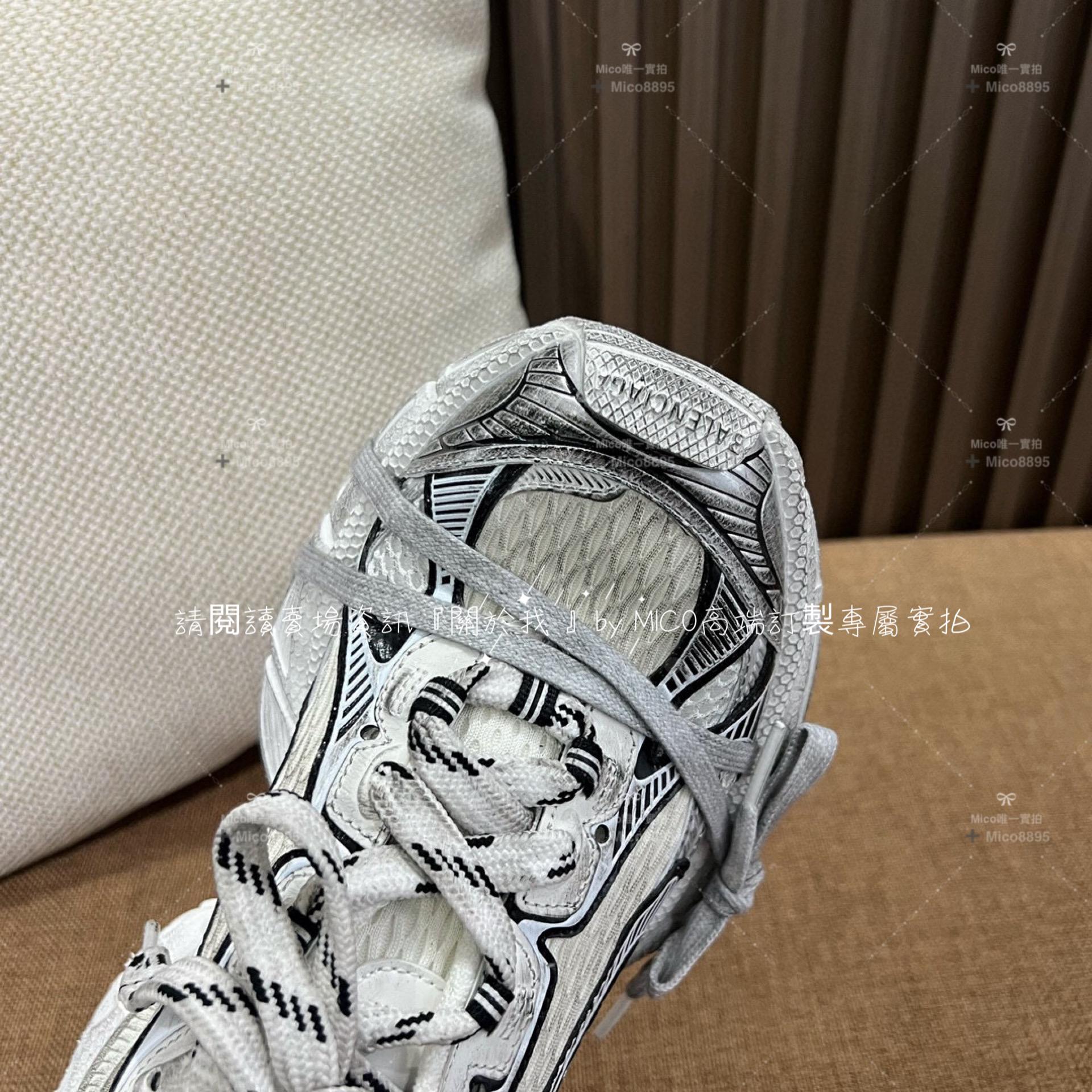 Balenciaga 3XL系列 黑白拼色 百搭老爹鞋 情侶款 情侶鞋 35-46 （男碼備註）