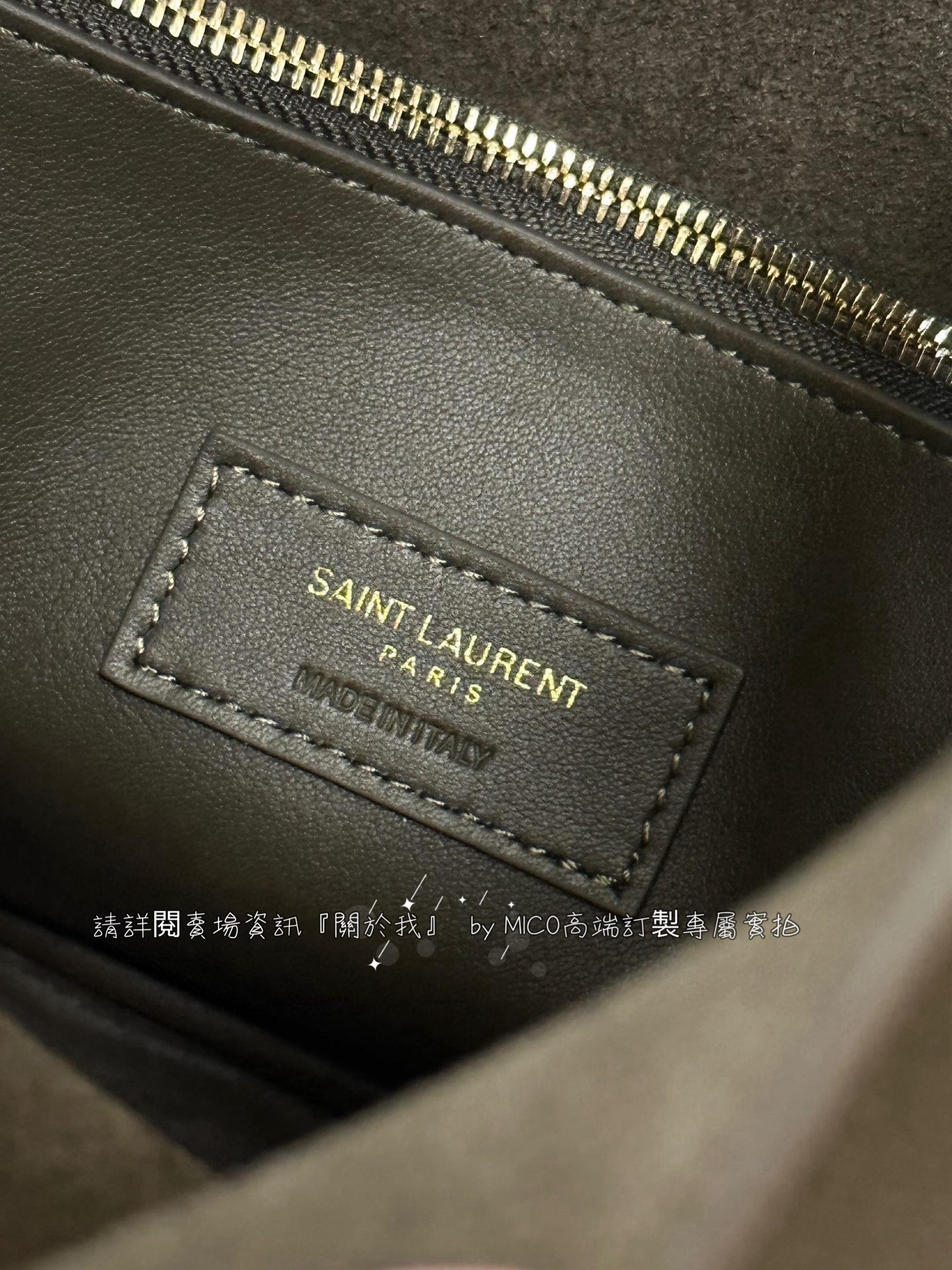 YSL 聖羅蘭 新色 橄欖綠 Le 5A7 Soft Hobo 腋下包/肩背包 牛皮 真皮 23cm