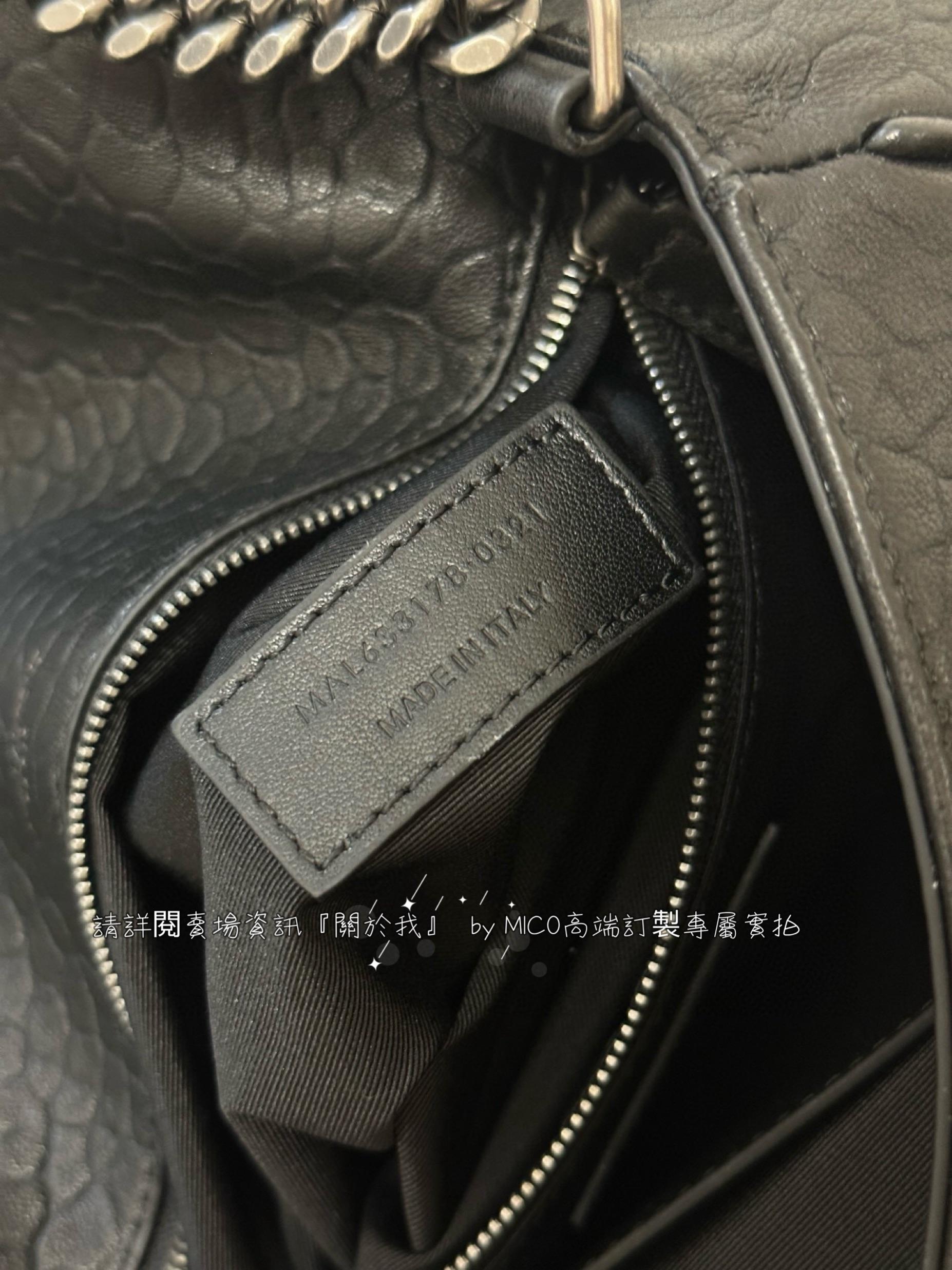 YSL 聖羅蘭 Niki 28cm 最新羊皮大象紋 羊皮金屬做舊Logo