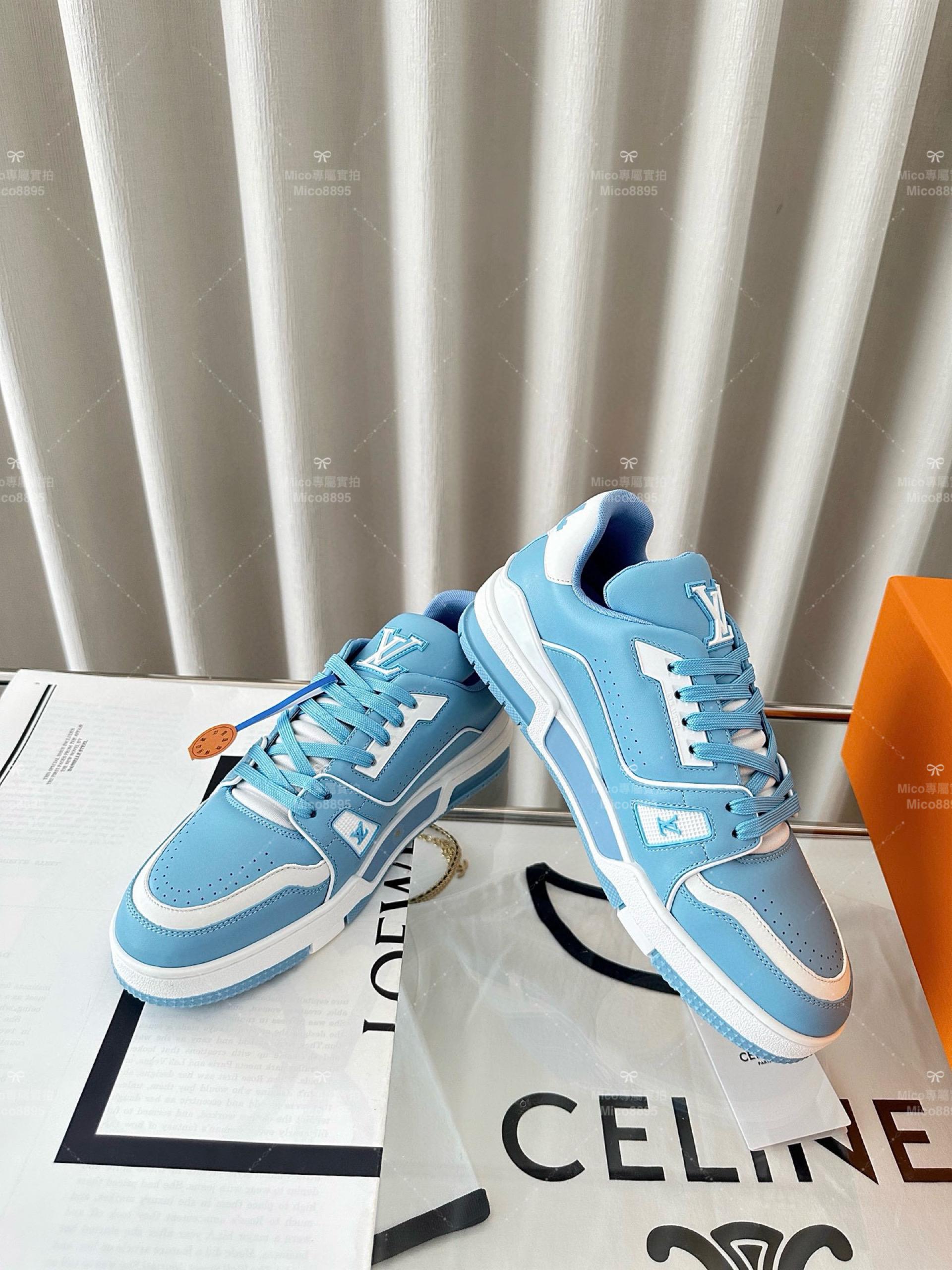 LV Trainer系列 低幫運動鞋｜北卡藍 男女鞋/情侶款/size：女款35-40 男款39-45