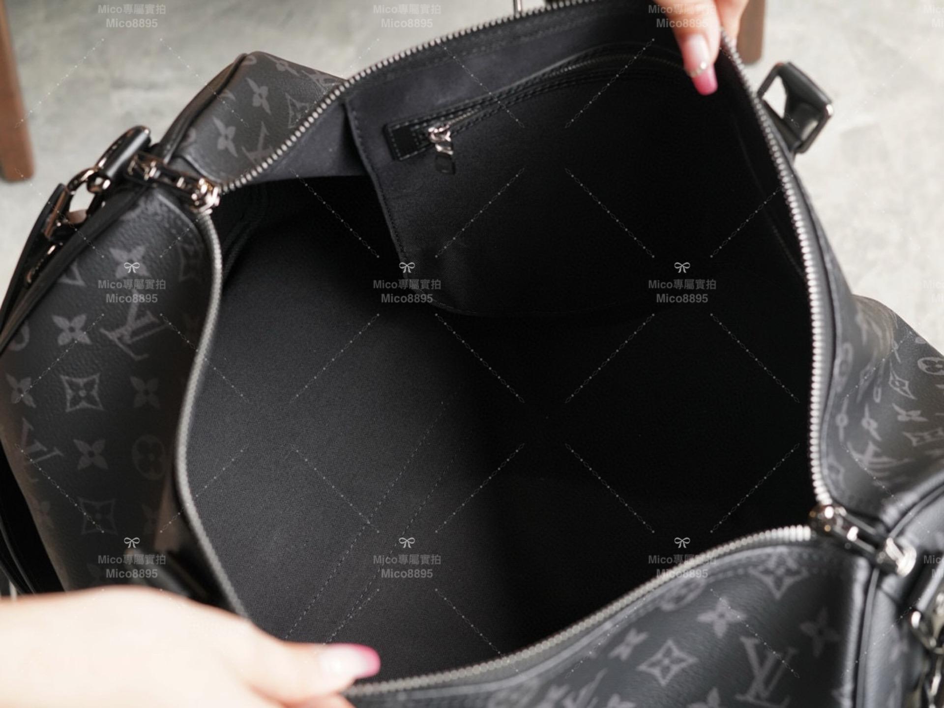 LV Keepall 系列包袋 黑色老花款 M40569 KEEPALL BANDOULIÈRE 45 旅行袋