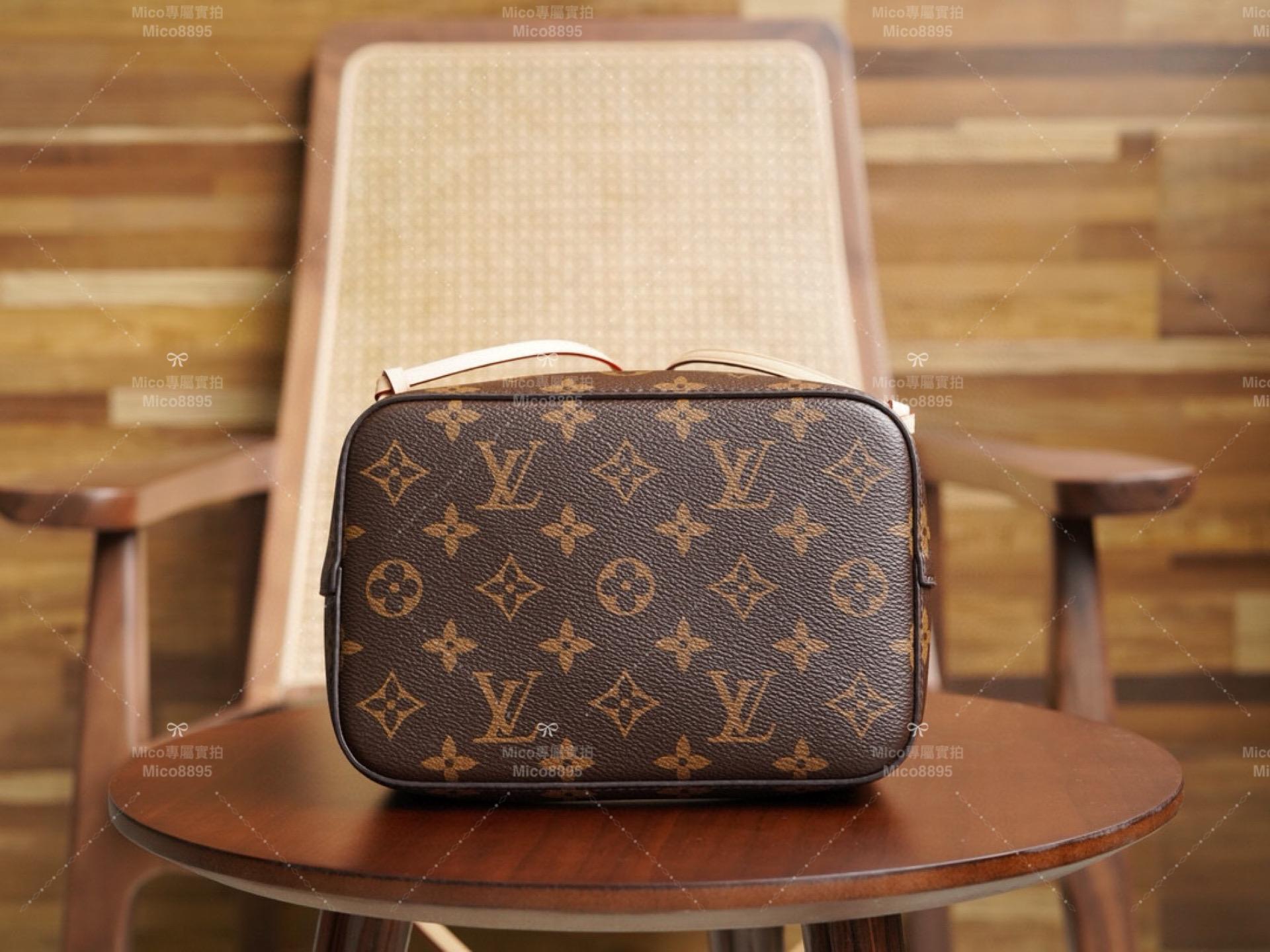 LV 老花帆布 NEONOE BB小水桶 M46581 可手提/肩背 20cm