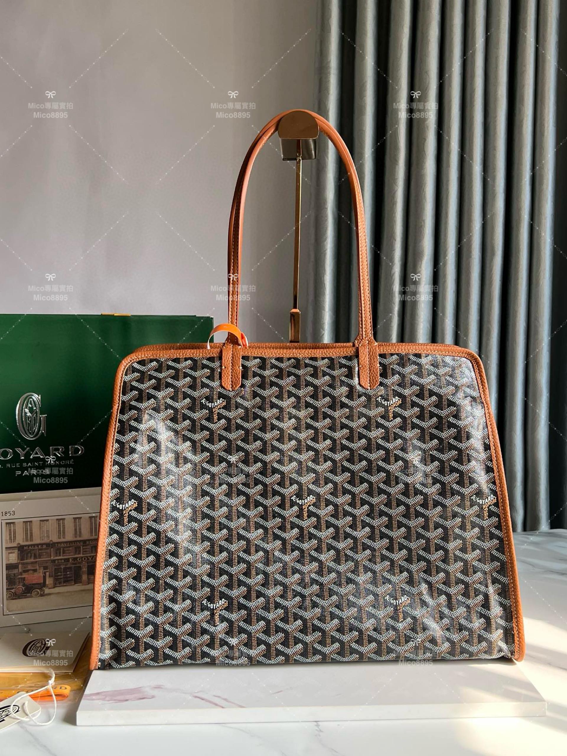 Goyard 焦糖色 hardy bag 購物袋/旅行包/寵物包