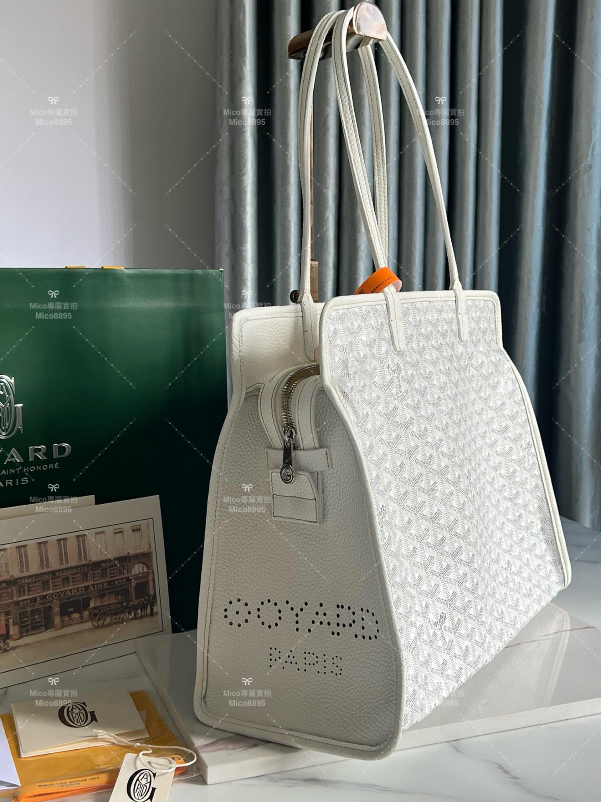 Goyard 白色 hardy bag 購物袋/旅行包/寵物包