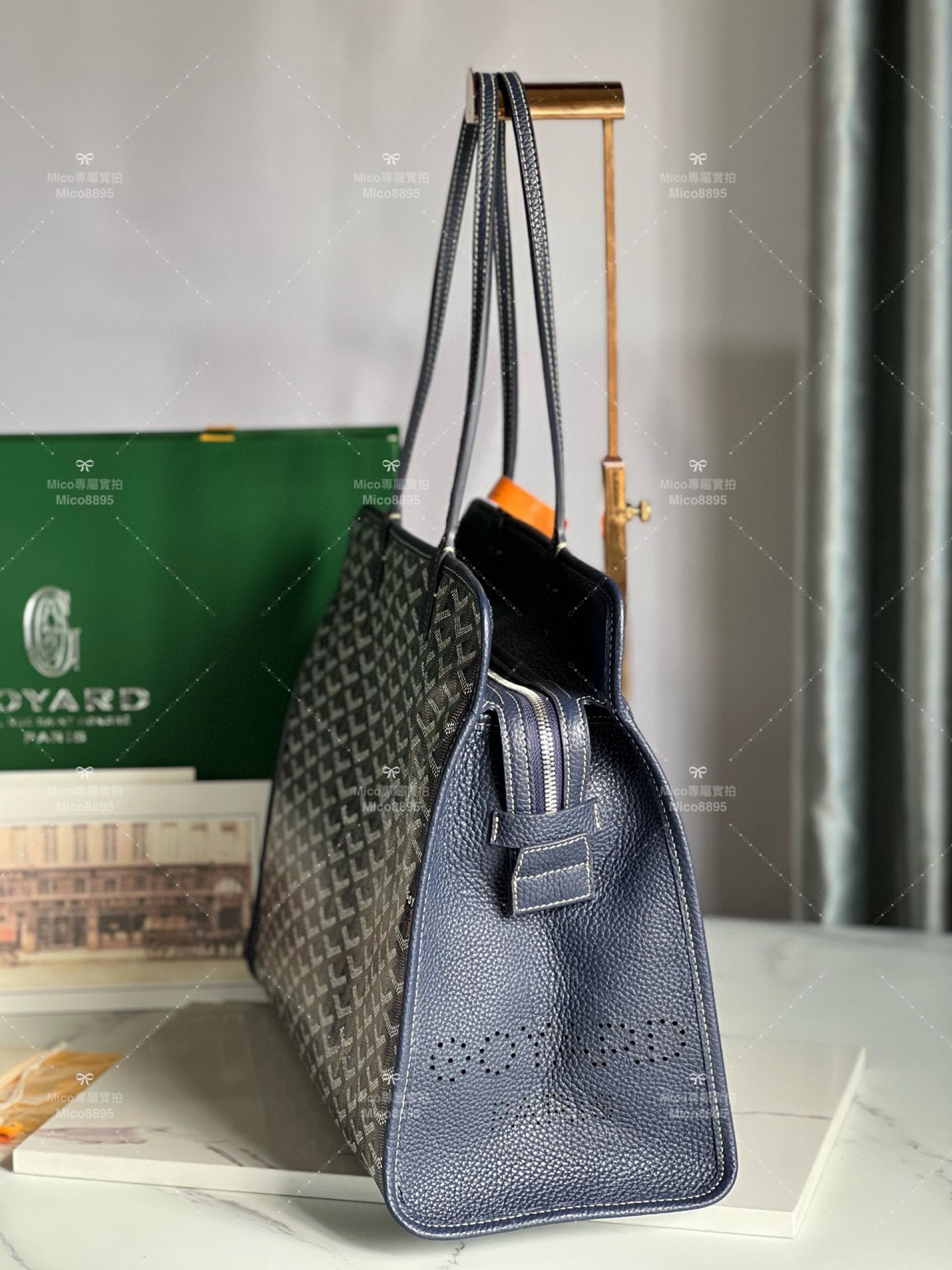 Goyard 深藍色 hardy bag 購物袋/旅行包/寵物包