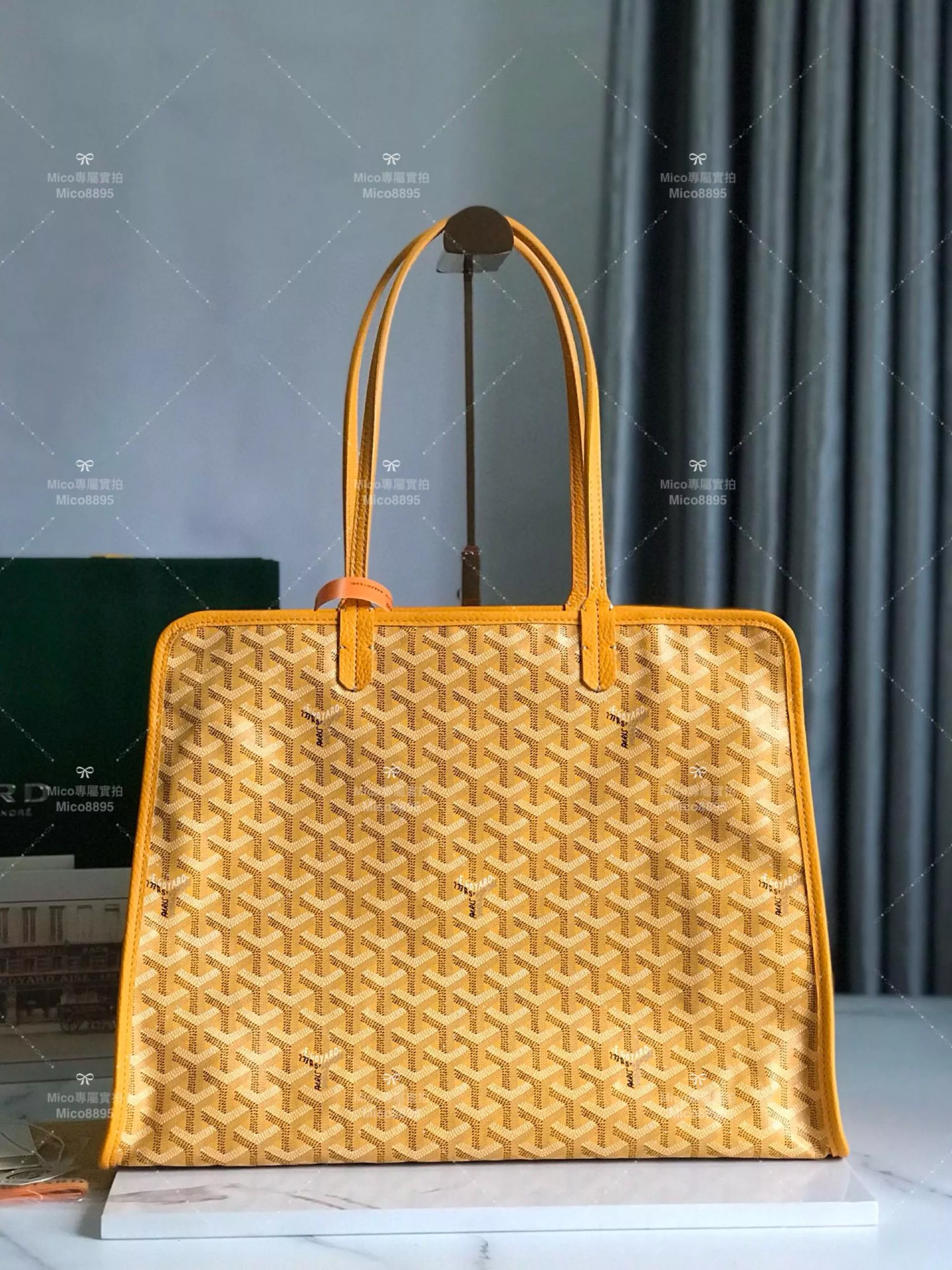 Goyard 黃色 hardy bag 購物袋/旅行包/寵物包