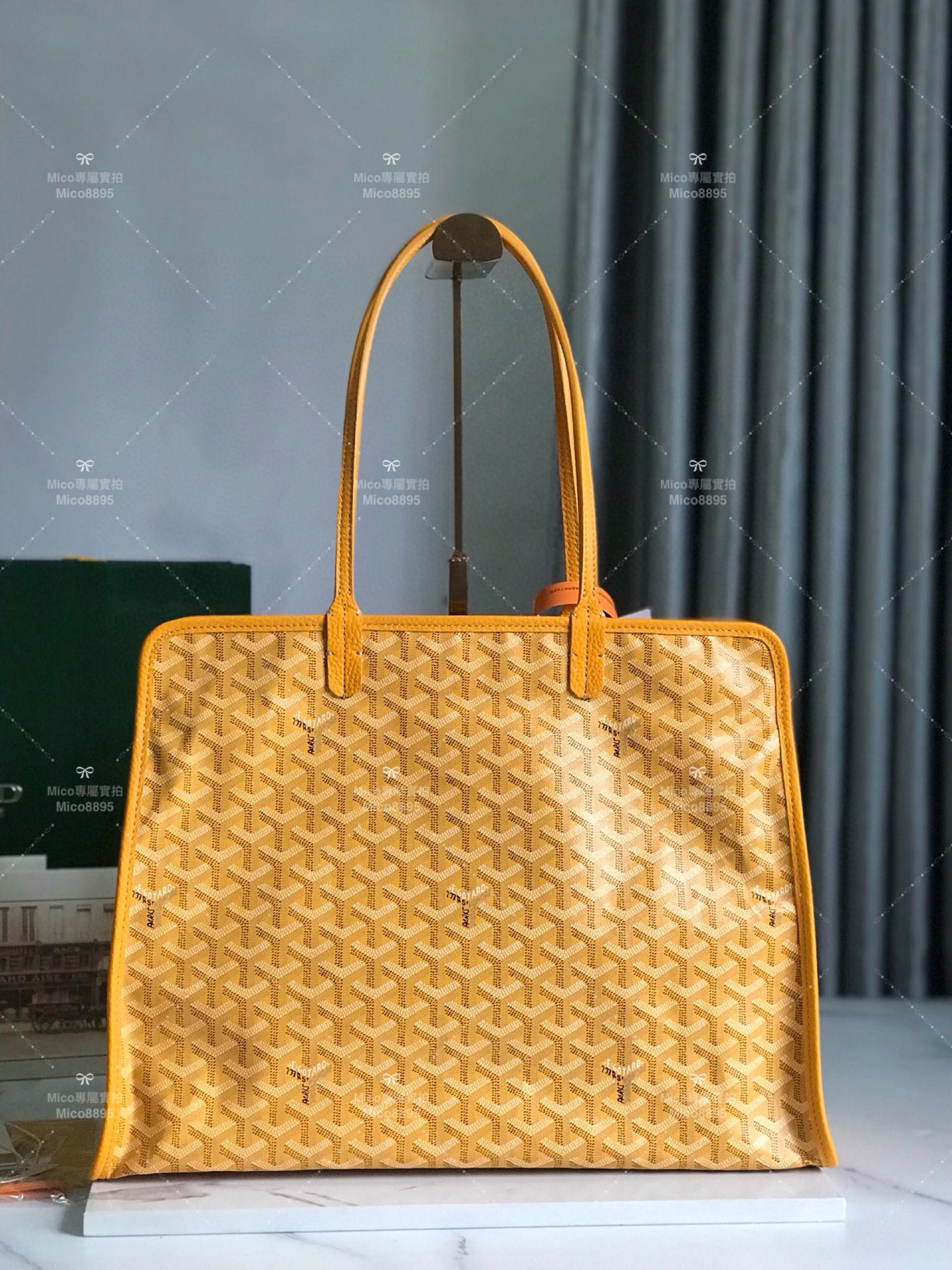 Goyard 黃色 hardy bag 購物袋/旅行包/寵物包