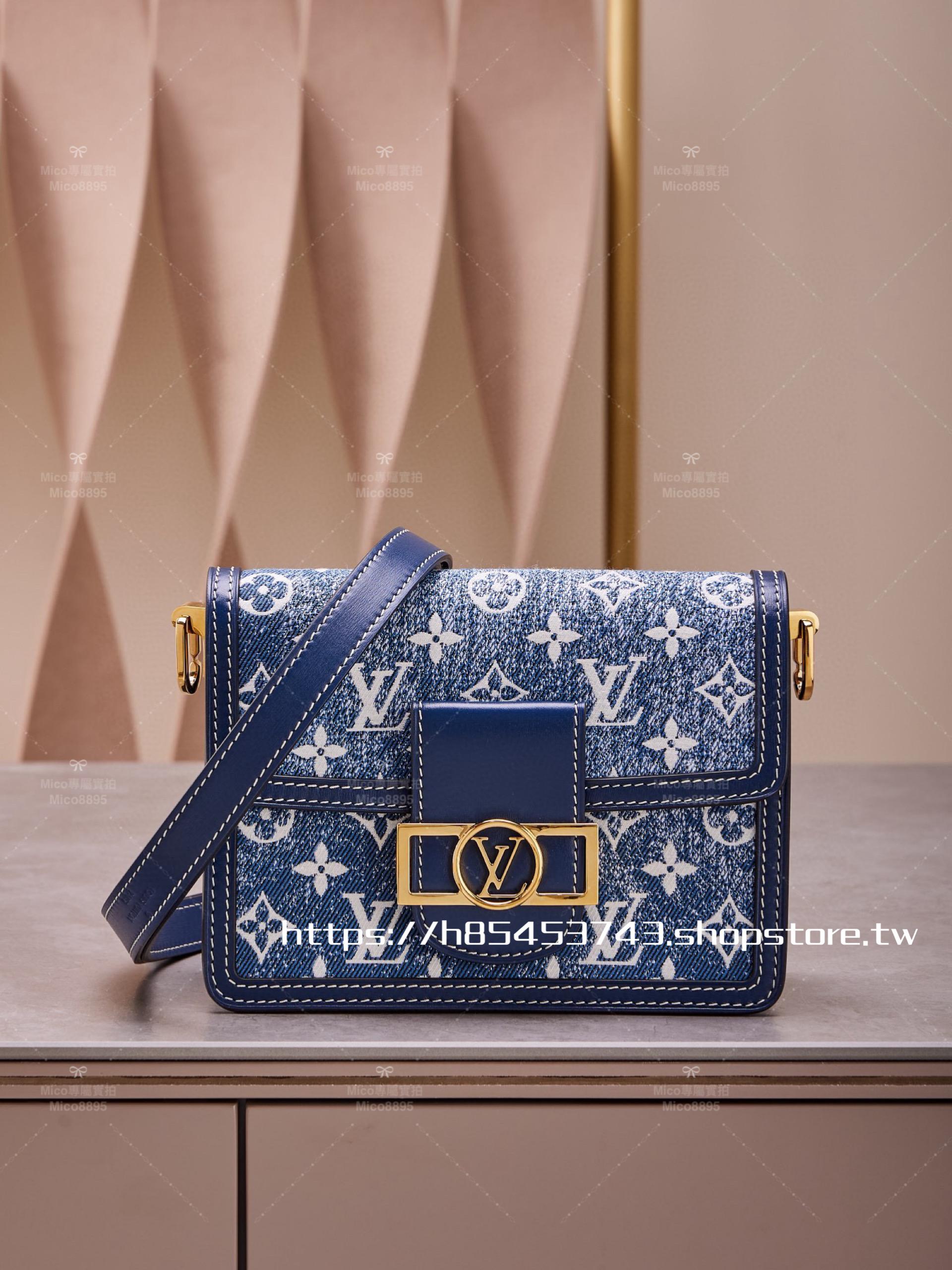 LV 中國限定款 M59716 小號 2022丹寧系列 限定牛仔藍 尺寸:20x15x9CM