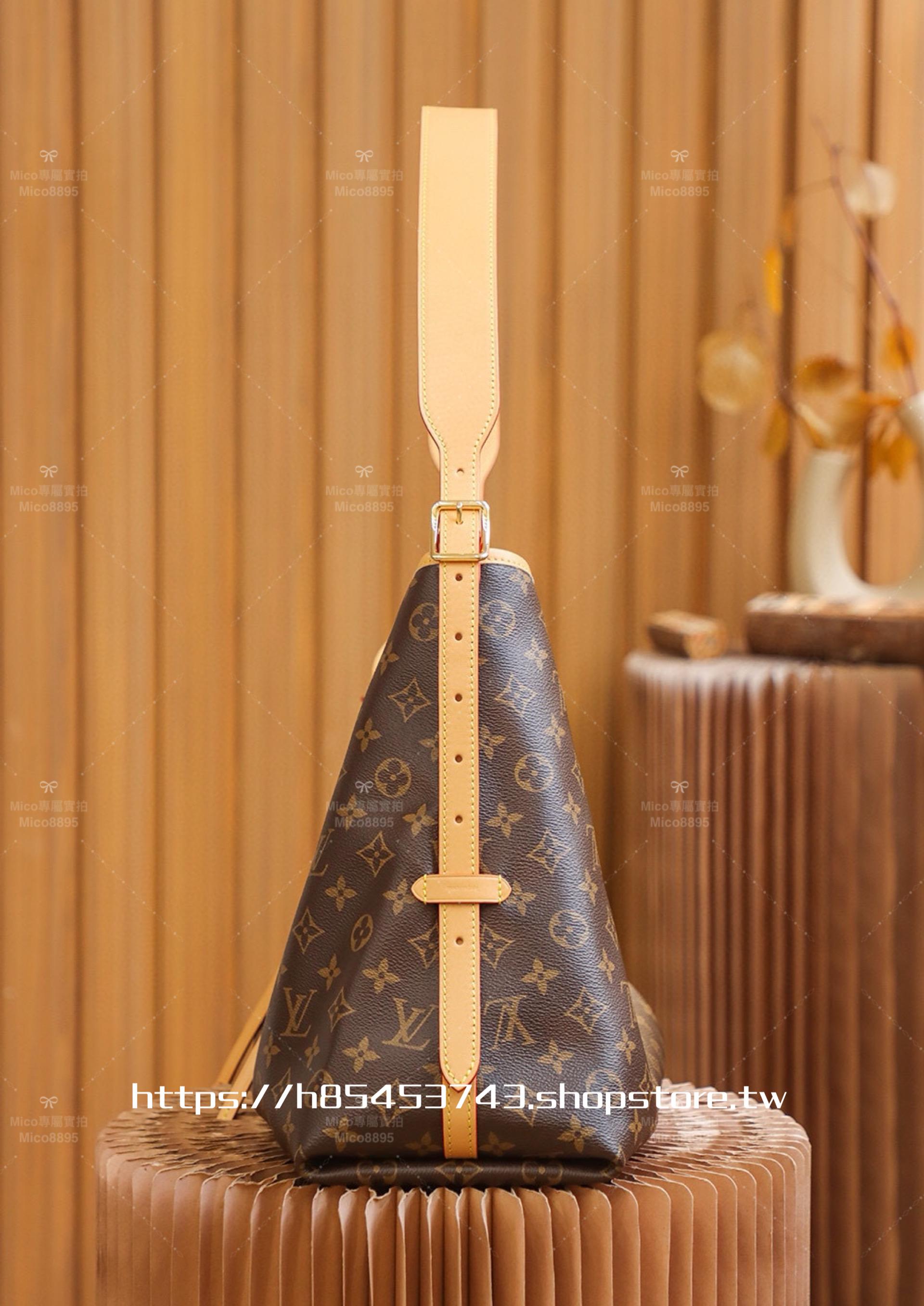 LV 老花帆布 Carryall 中號 購物袋/媽媽包/通勤包 #M46197 尺寸：39*30cm