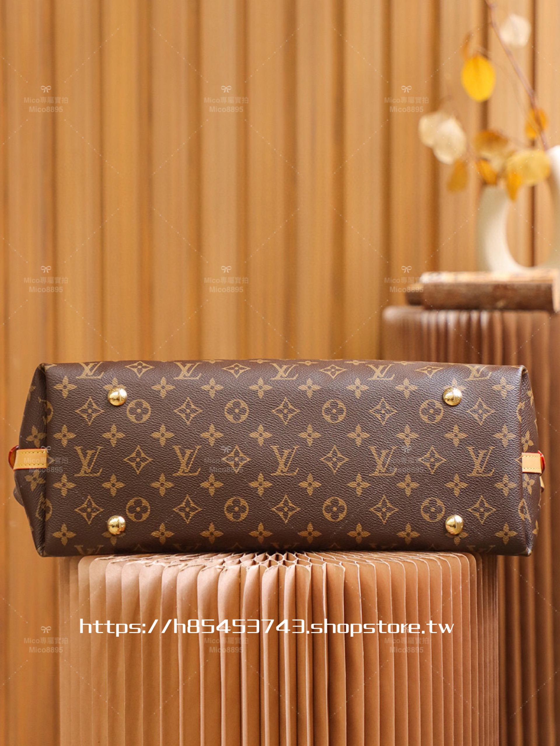 LV 老花帆布 Carryall 中號 購物袋/媽媽包/通勤包 #M46197 尺寸：39*30cm