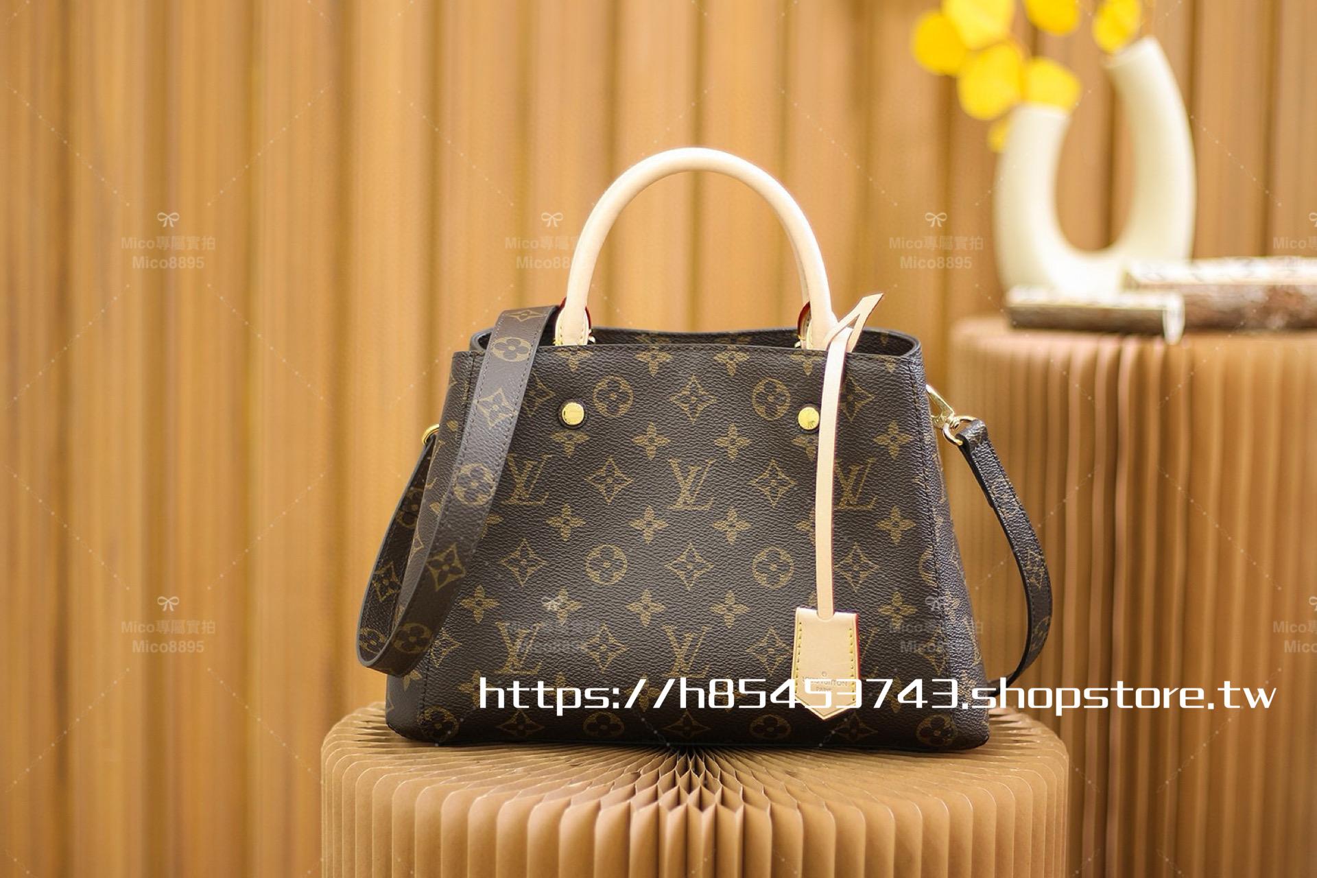 LV 經典款 老花 Montaigm BB 托特包 M41055 29cm