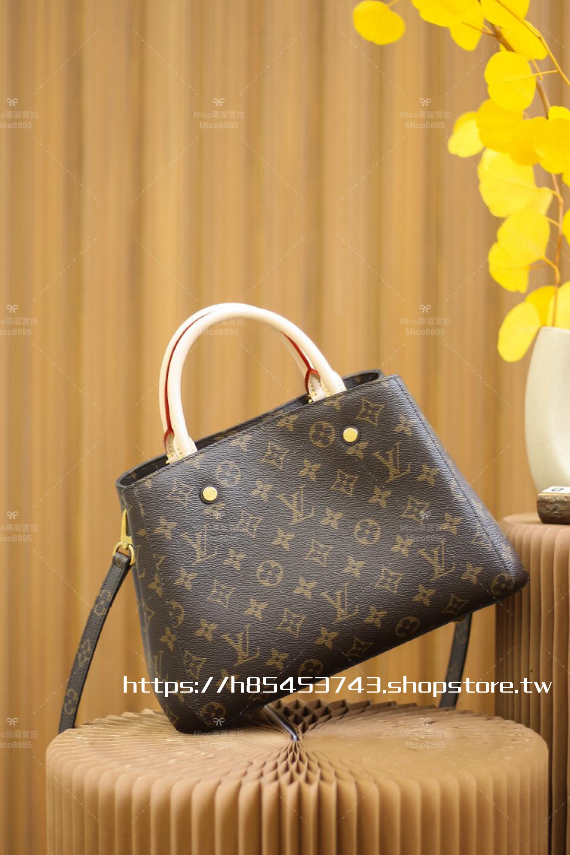 LV 經典款 老花 Montaigm BB 托特包 M41055 29cm