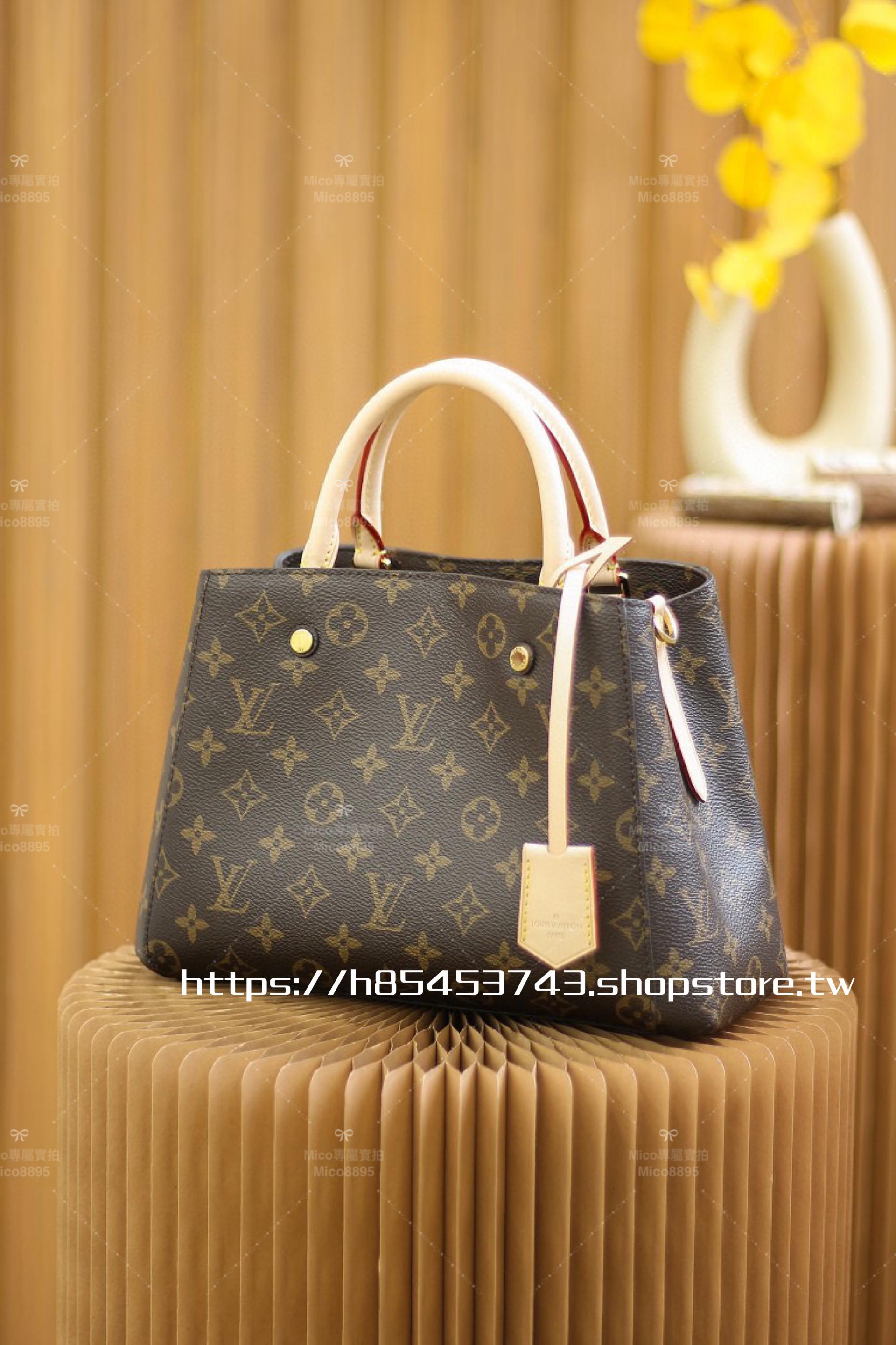 LV 經典款 老花 Montaigm BB 托特包 M41055 29cm