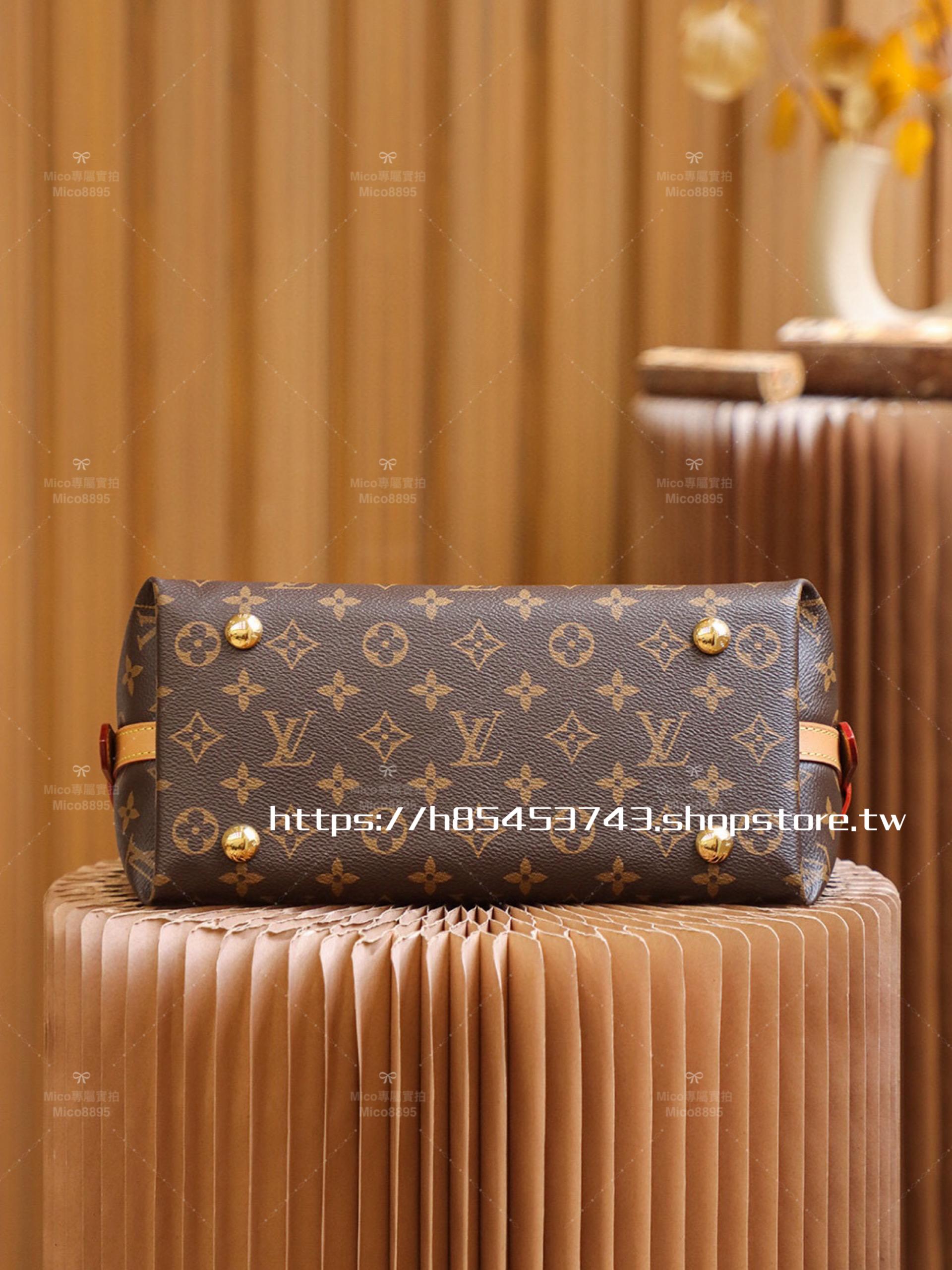 LV 老花帆布 Carryall 小號 購物袋/媽媽包/通勤包 #M46197 尺寸：39*30cm