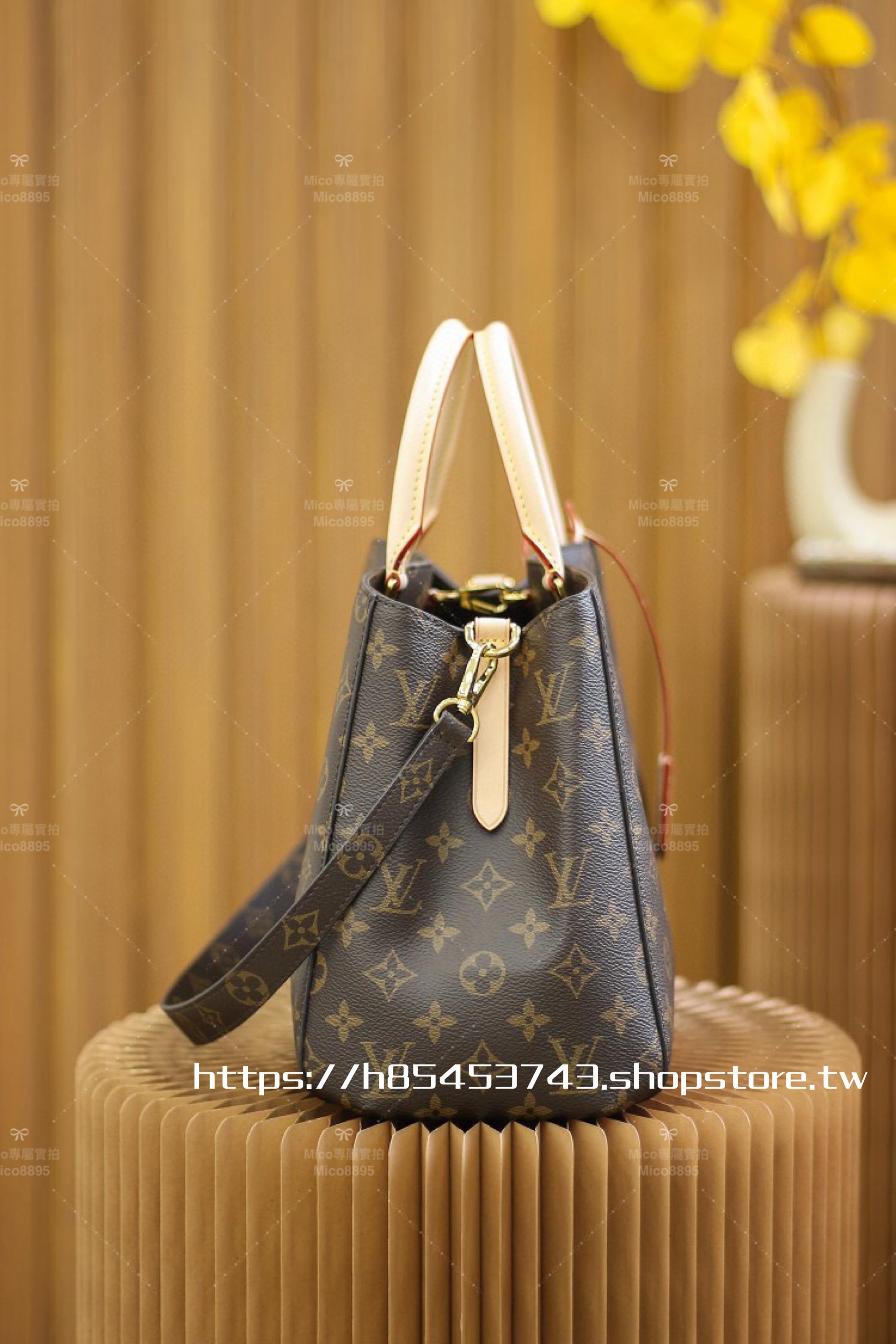 LV 經典款 老花 Montaigm BB 托特包 中號 33cm