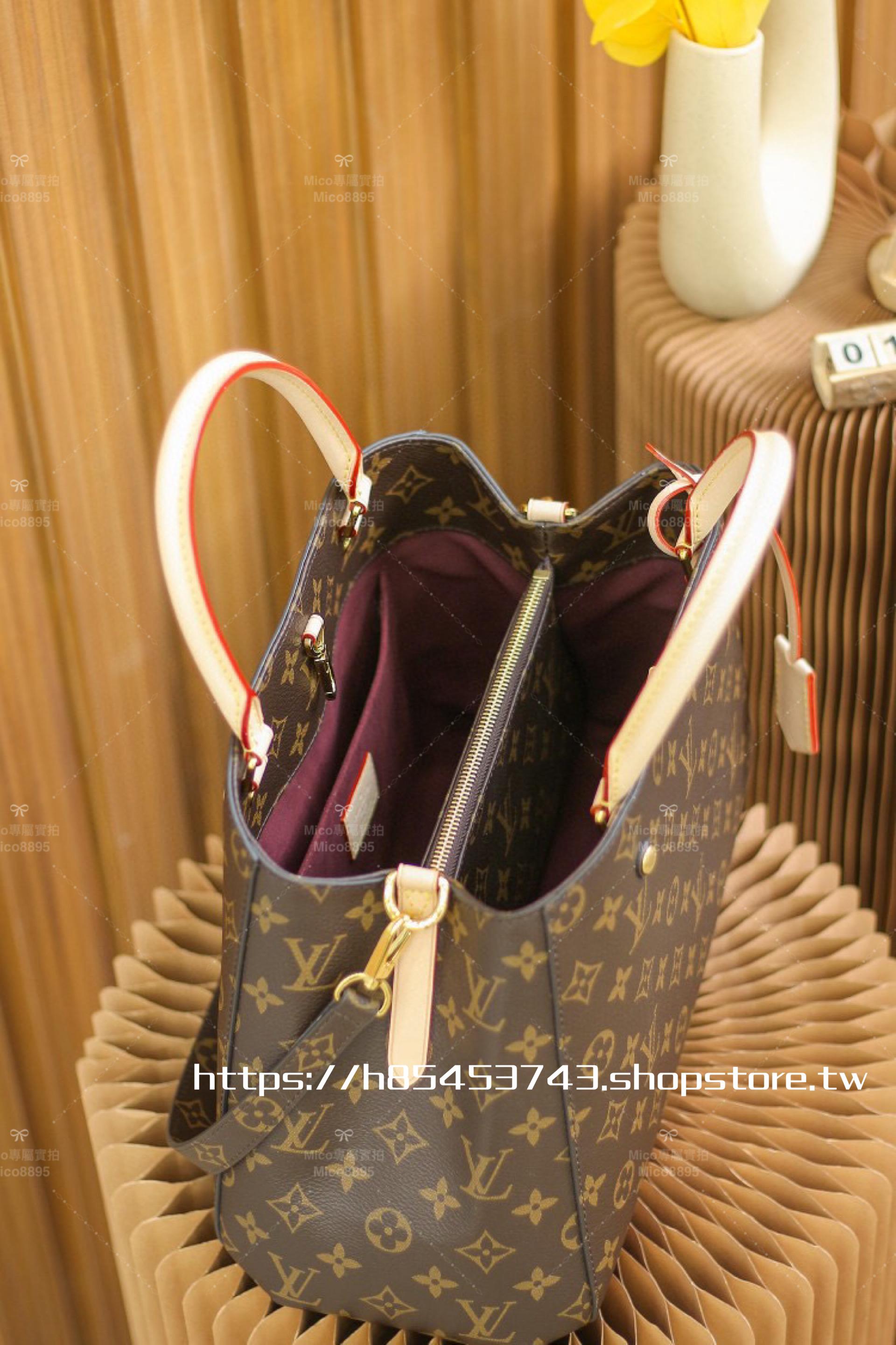 LV 經典款 老花 Montaigm BB 托特包 中號 33cm