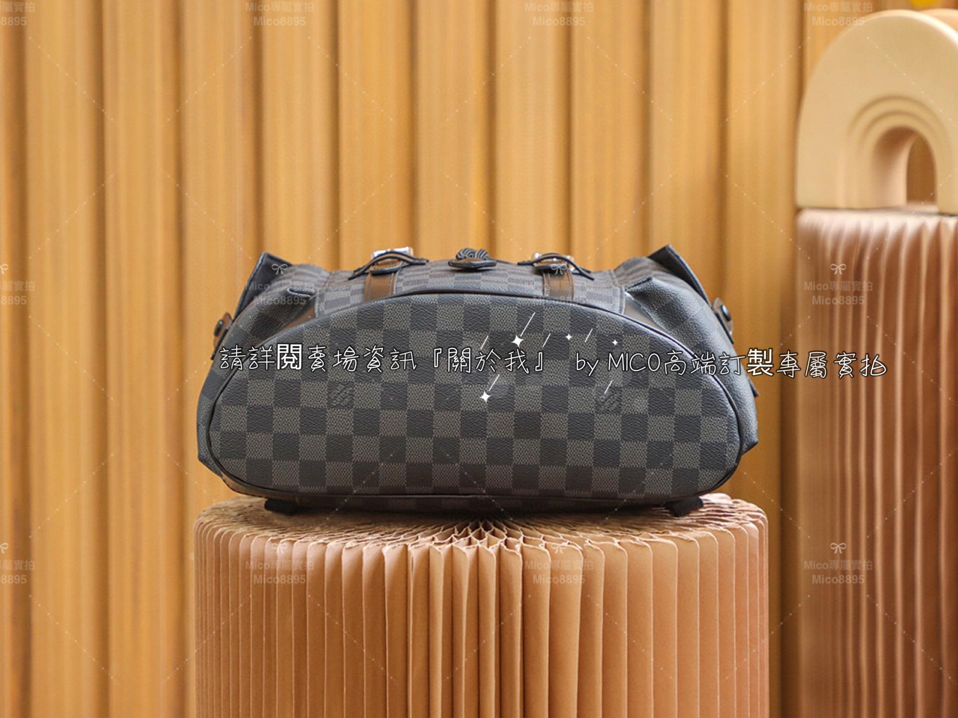 LV 棋盤格紋 Christopher 雙肩包 背包 旅行包 N41379   尺寸:41*48*13cm  