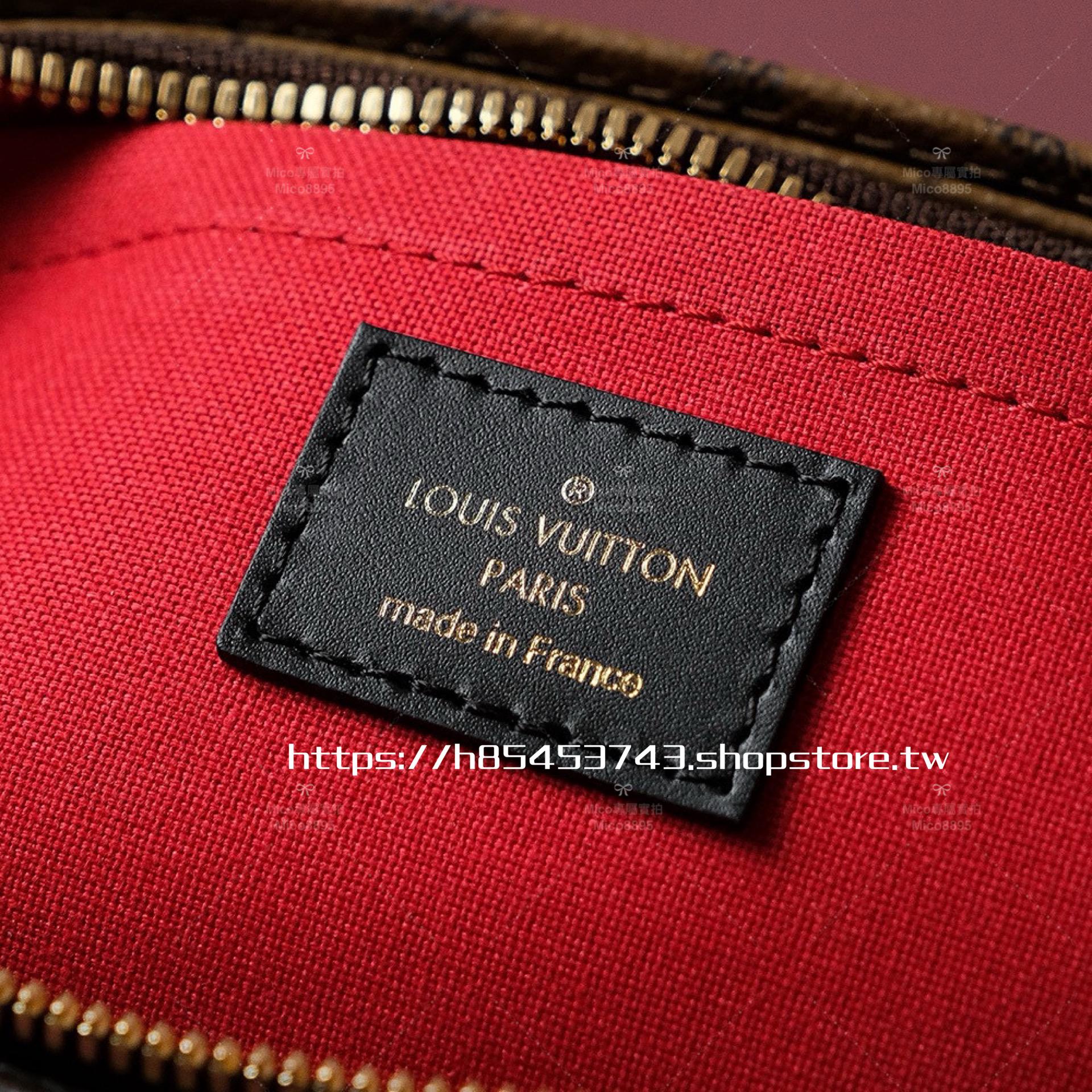 LV 2023 最新款 拼色老花 Onthego East West 25cm