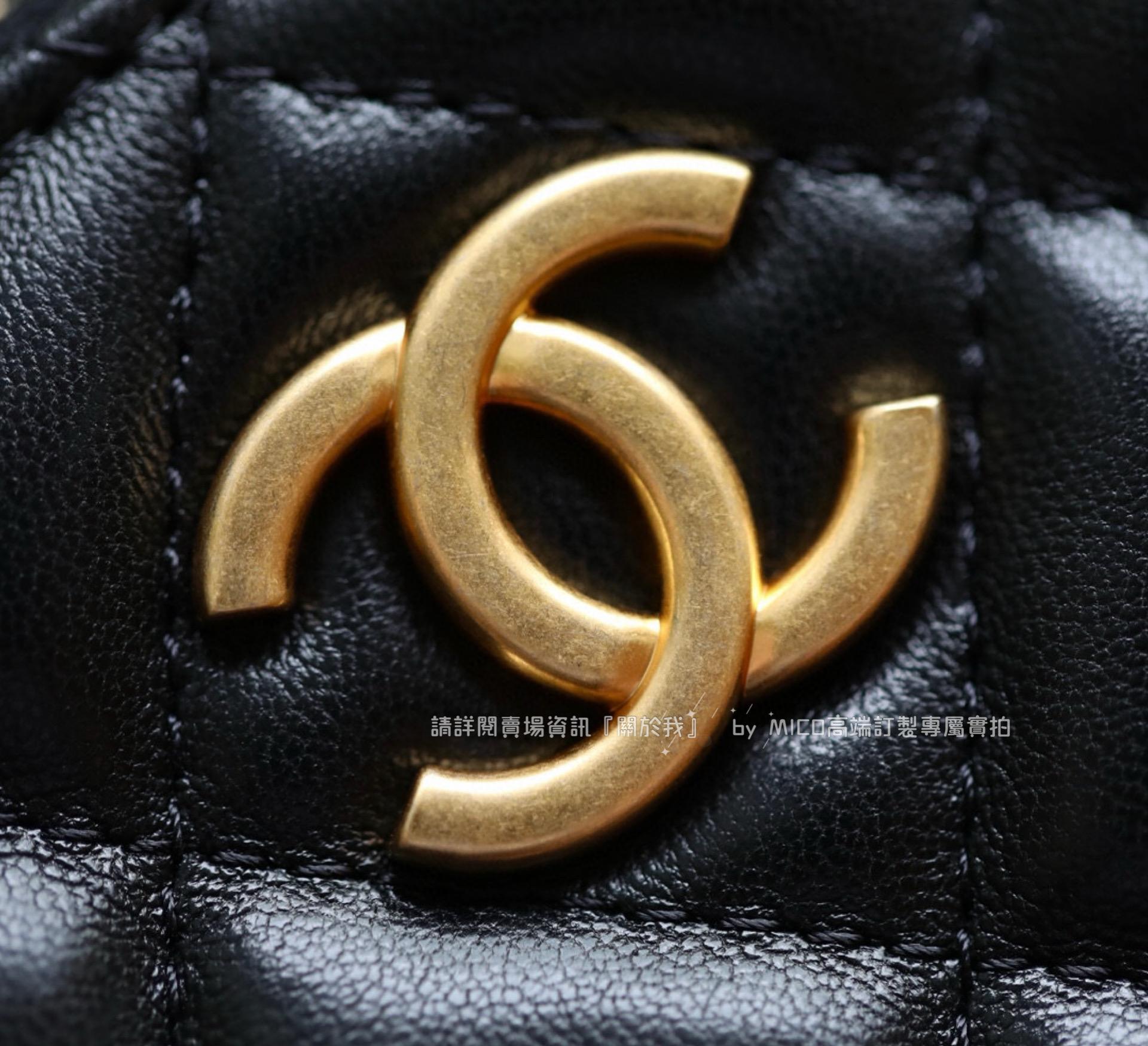 CHANEL 23B季節款 黑色 小號嬉皮HoboBag 彎月包/月亮包 尺寸𝟣𝟧*𝟤𝟥.𝟧*𝟤 𝖼𝗆