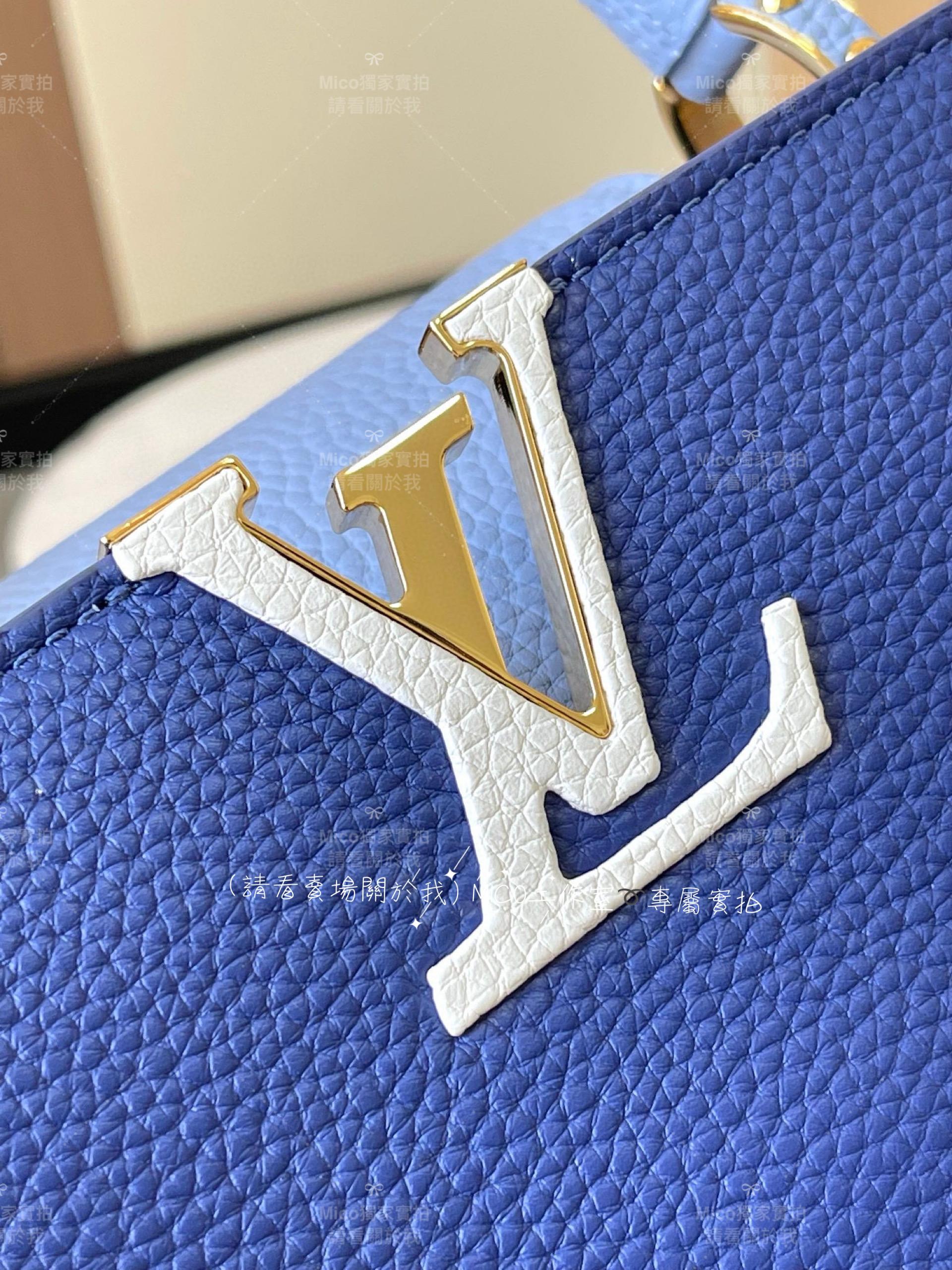 LV Capucines BB手袋 M59466 電光藍配淺粉藍金扣 31cm