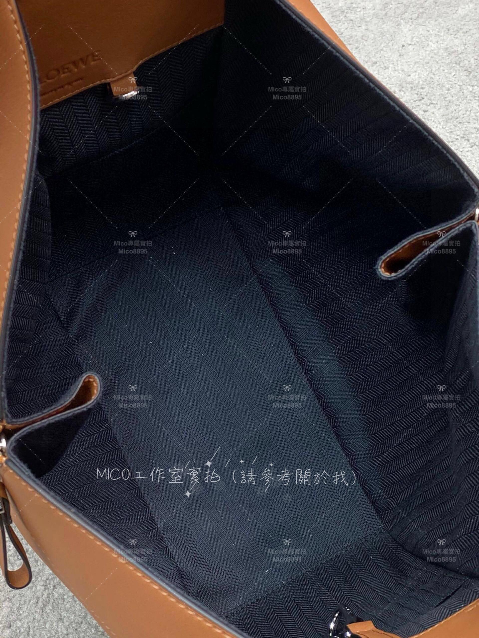 Loewe 經典焦糖純色平紋 Hammock bag 吊床包 可斜跨/肩背/手提 小號 29cm