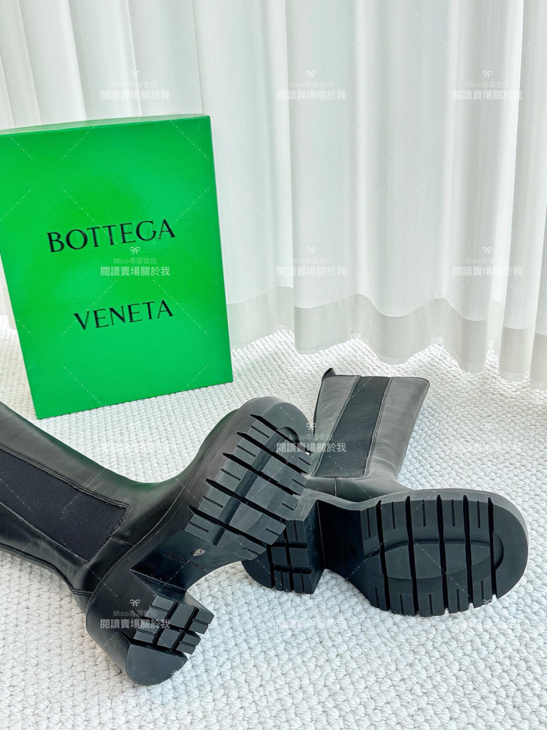 Bottega Venetian 經典系列 圓頭粗跟長靴 跟高7.5cm 35-40